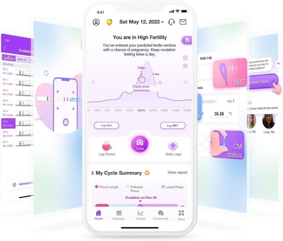 Easy@Home 40 Ovulation & 10 Pregnancy Test Strips + 50 Urine Cups Combo Kit 5