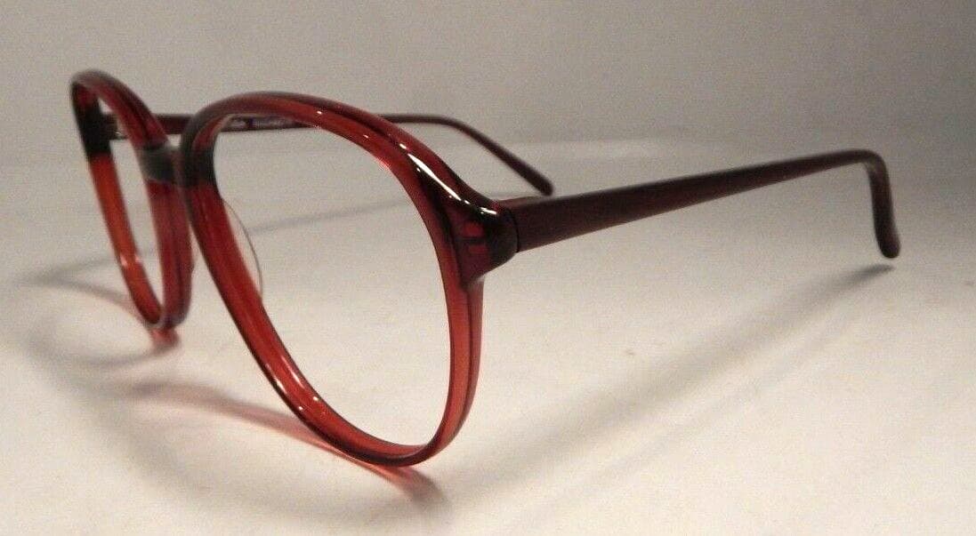 Vintage MAY USA Elizabeth Wine 57/16 Eyeglass Frame New Old Stock #363 4