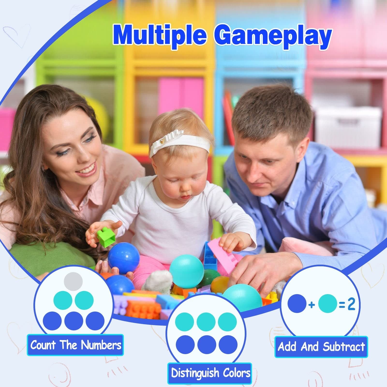 Ball Pit Balls for Baby and Toddler Phthalate Free BPA Crush Proof 6