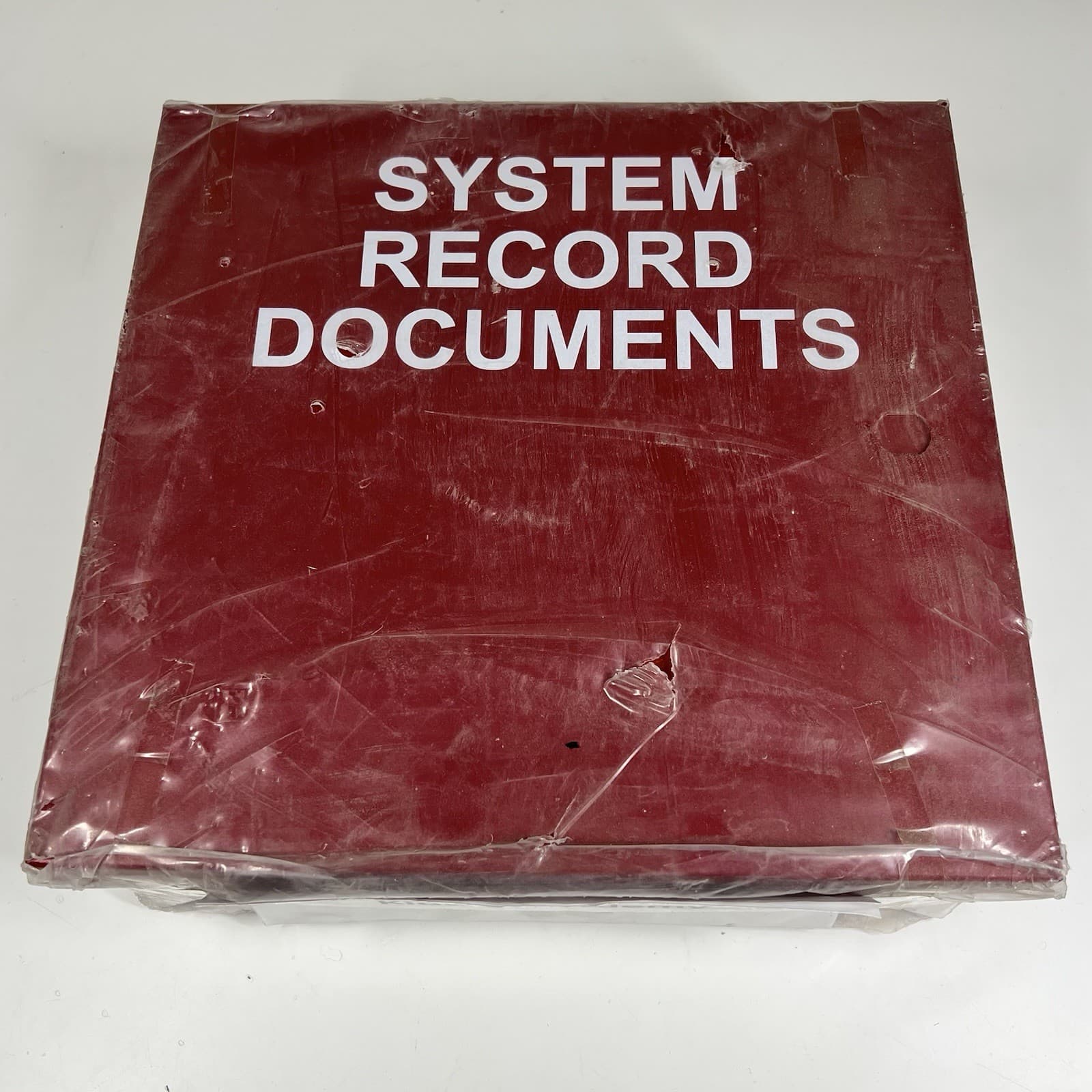 STI EM1212DOC Red Metal System Record Documents Box NEW 12” x 12” x 4”