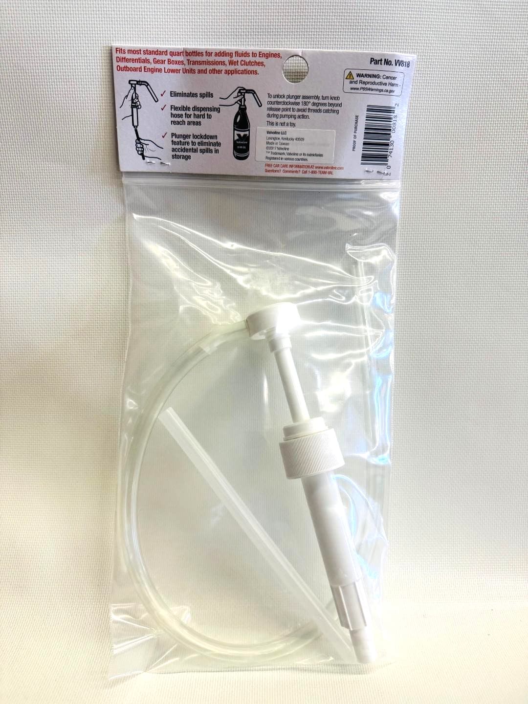 Valvoline Fluid Lubricant Pump For Quart Bottles Transmission Fluid, Gear Oil 2