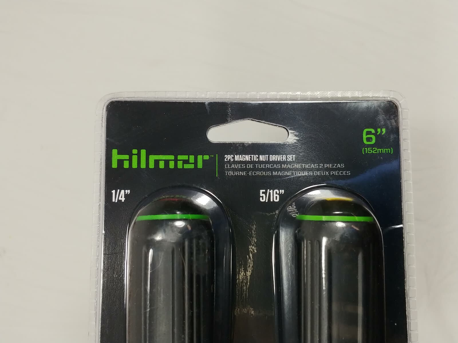 HILMOR 6" SHAFT MAGNETIC NUT DRIVER 2/PK (1/4" & 5/16") 1839074 2