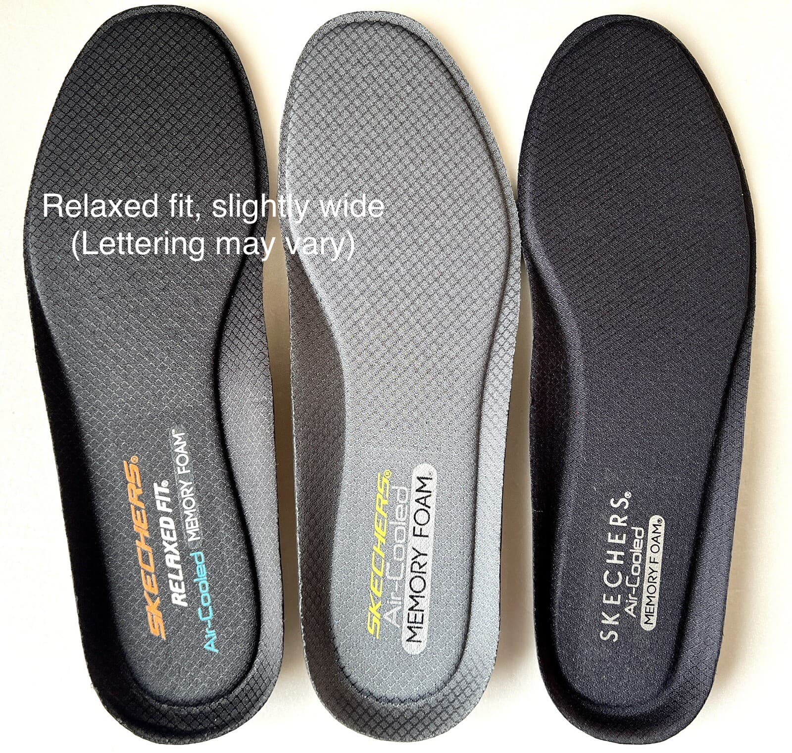 SKECHERS MEMORY FOAM AIR COOLED INSOLES FOOTBED INSERTS US MENS /WOMENS 5-14 3