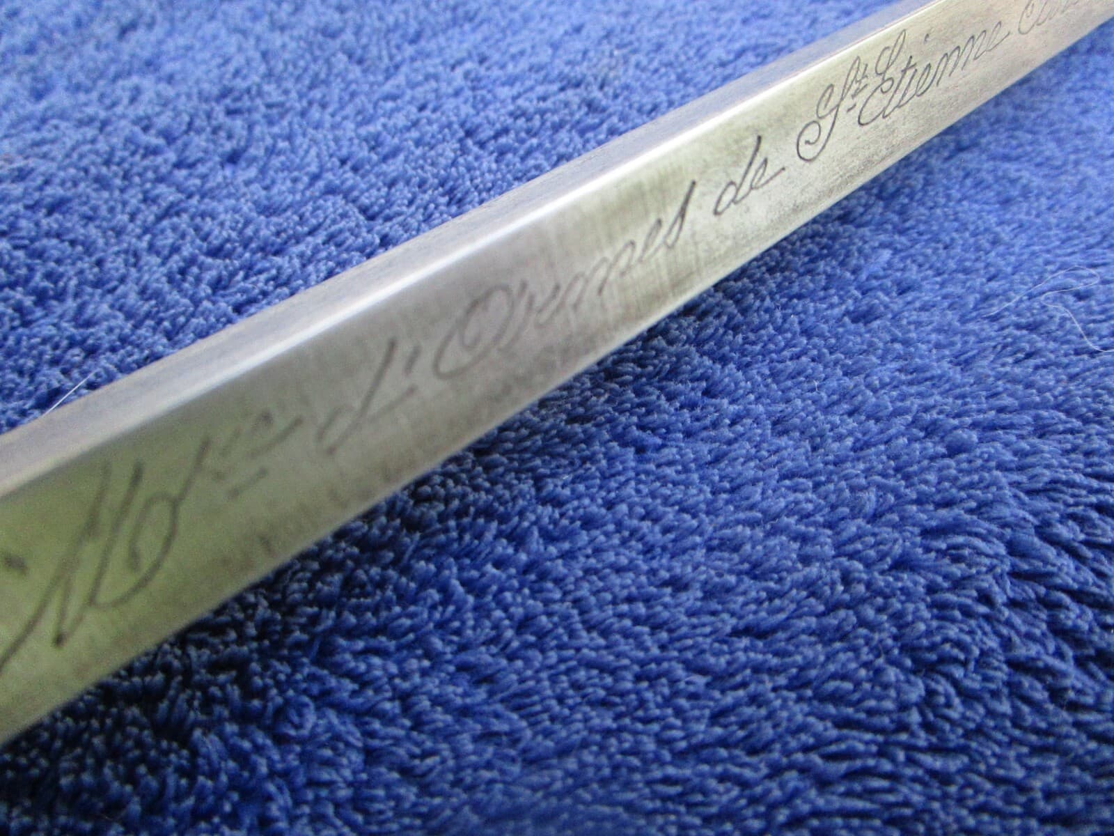 ORIGINAL ANTIQUE M1874 FRENCH GRAS RIFLE BAYONET AND SCABBARD MATCHING NUMBERS 3