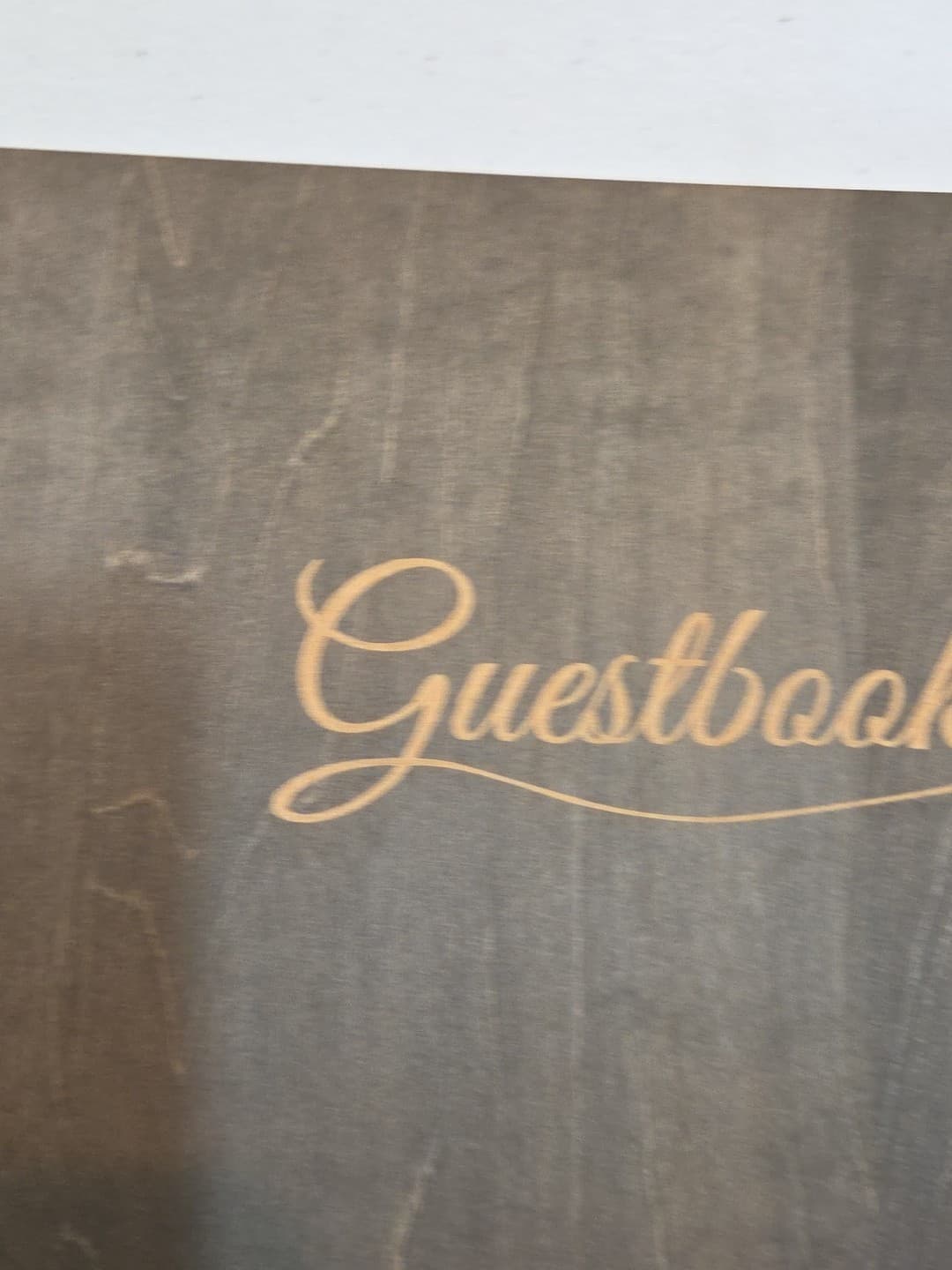 Rustic Wooden Guestbook Love Wedding Anniversary Party Sign-In Book New 4