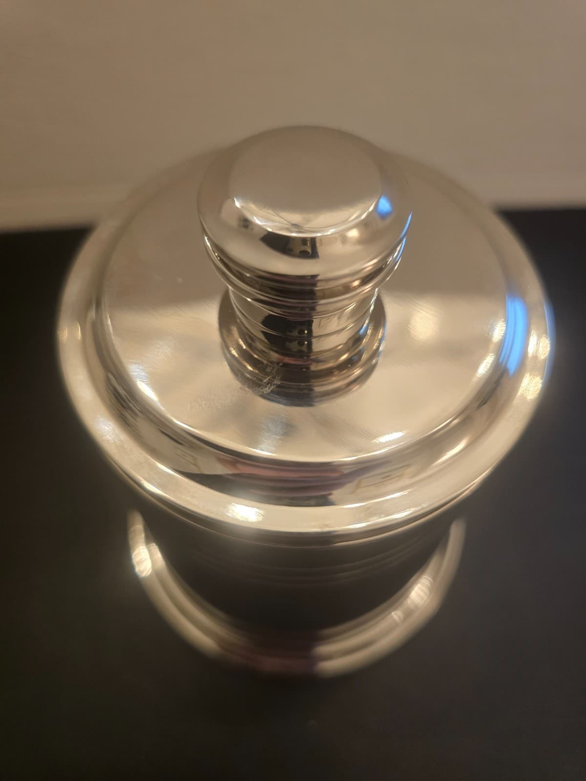  Restoration Hardware  Apothecary Metal  Short Canister Polished Nickel Bath 5