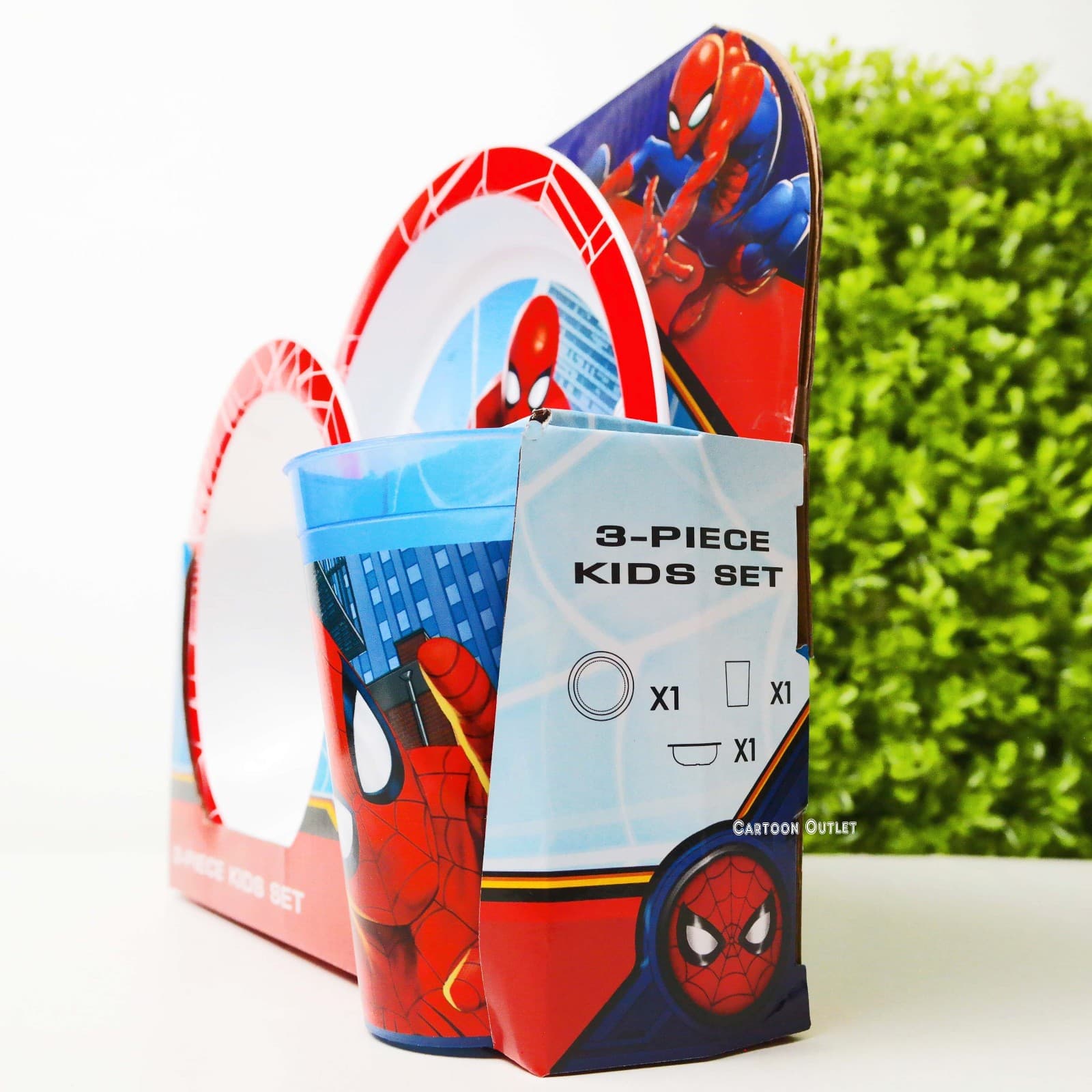 Disney Spiderman Plate Bowl Sippy Cup Kids 3 pc Dinner set Marvel Trending 4