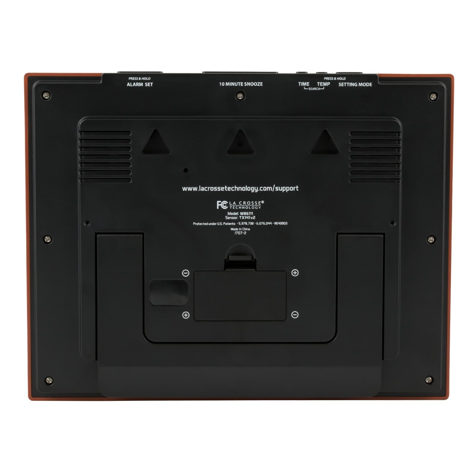 513-23137 La Crosse Technology Atomic Digital Wall Clock with Moon Phase TX141V3 5