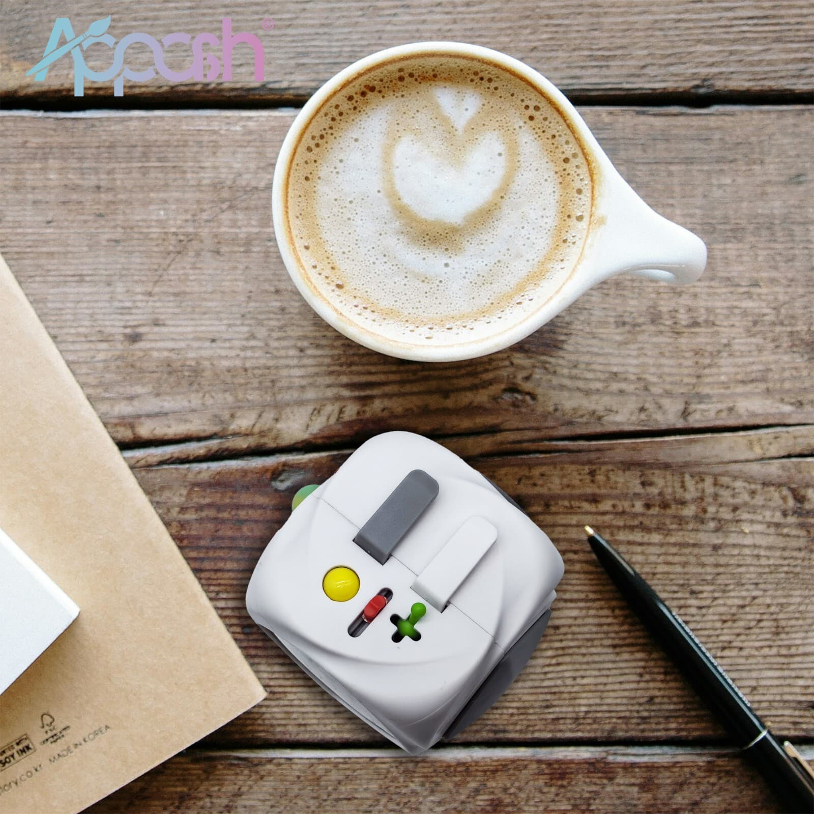 Fidget Cube Stress Anxiety Pressure Relieving Sensory Toy for Focus[White] 5