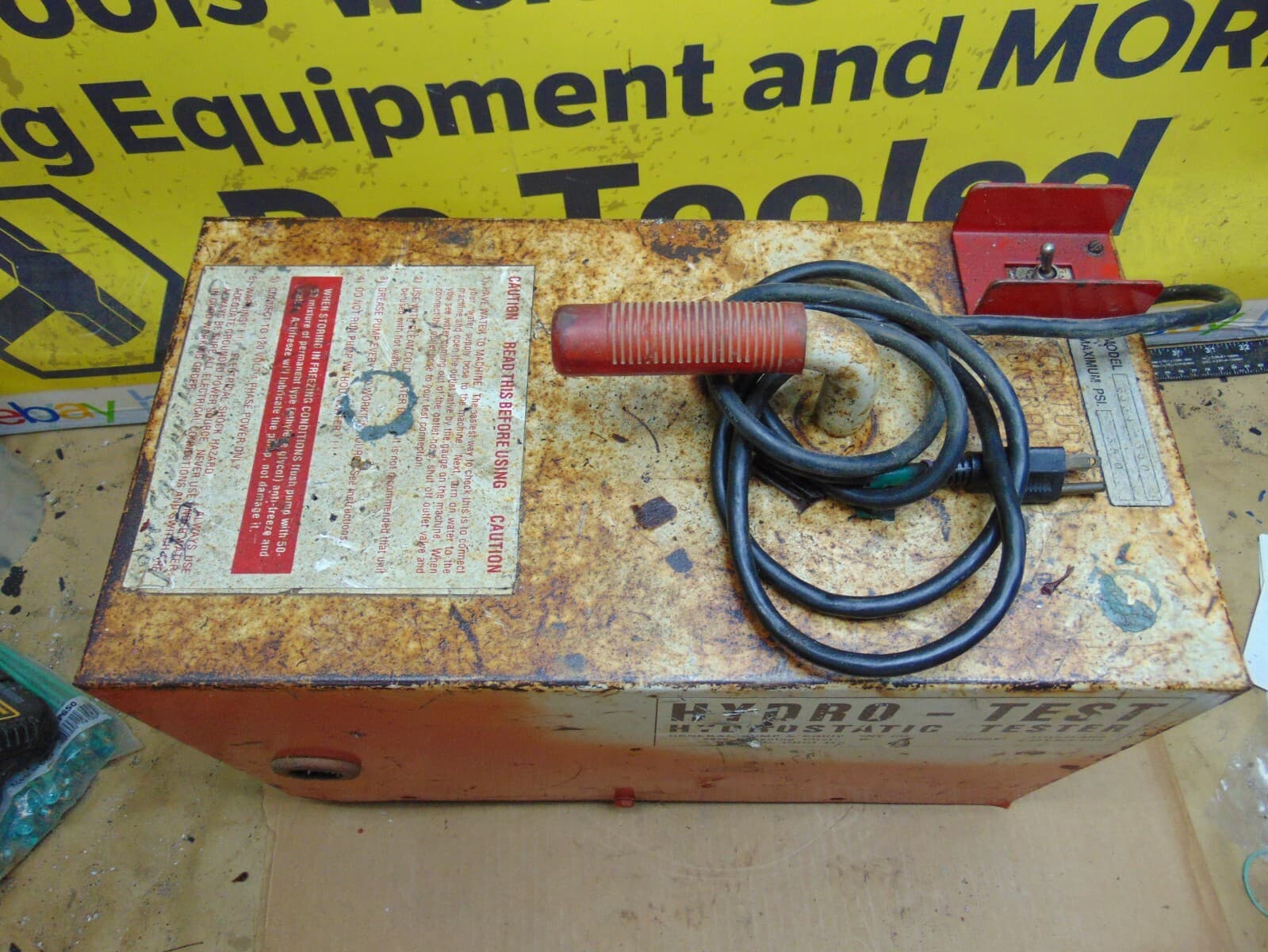 GENERAL PUMP HYDRO TEST HYDROSTATIC TESTER 6334-350 HYDROSTATIC TESTER 2