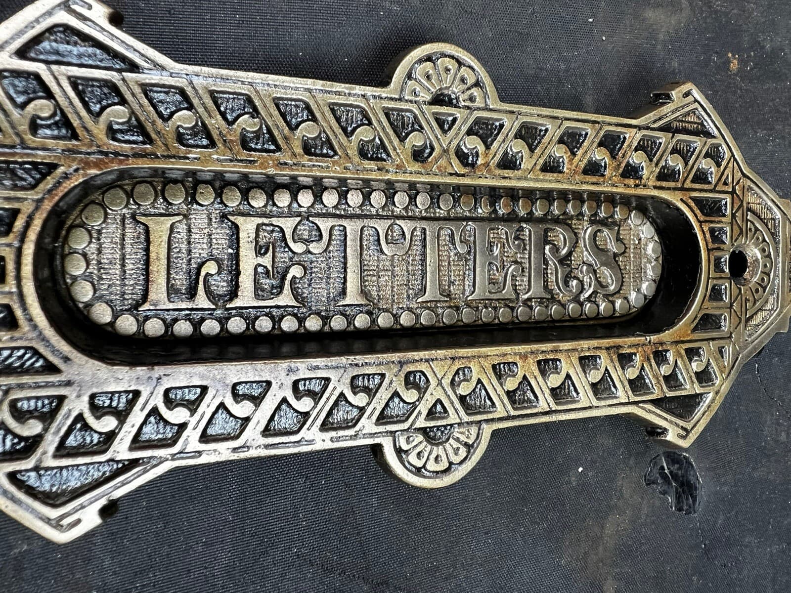 Sargent Bronze Victorian Eastlake Mail Slot 1800’s To 1910 4