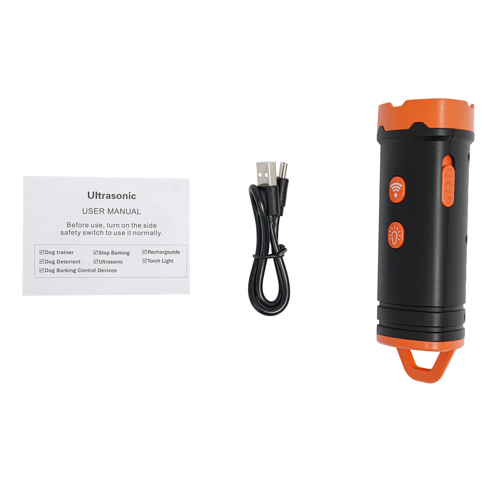 Anti-Dog Bark Deterrent Device Ultrasonic Stop Barking Repeller 4 Mode with LED 3