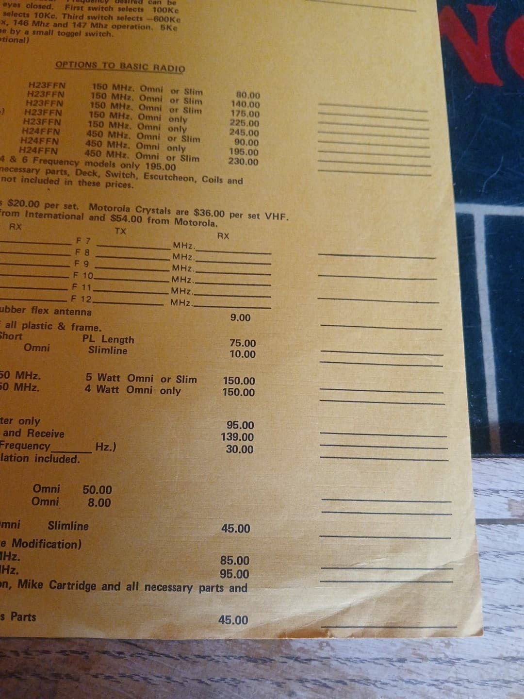 Vintage The Portable Clinic Price Sheet Addison Illinois June 1977 4
