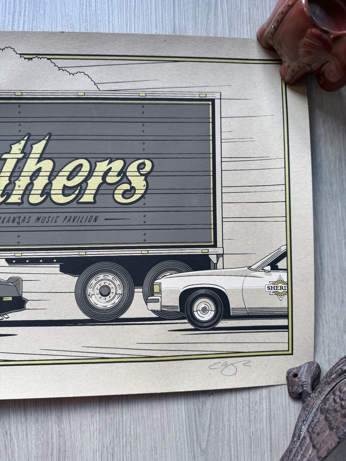 The Avett Brothers Poster 9/26/2014 Rogers Arkansas  (Smokey & the Bandit) Minty 5