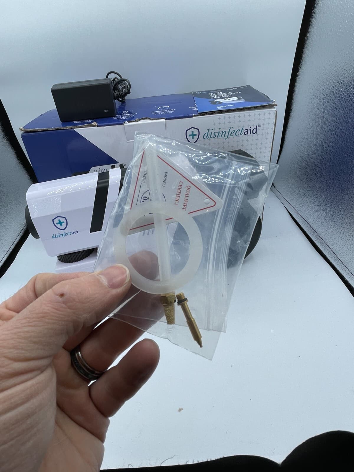 DISINFECTAID TC-77X Handheld Electrostatic Cordless Sprayer for Disinfectants VG 5