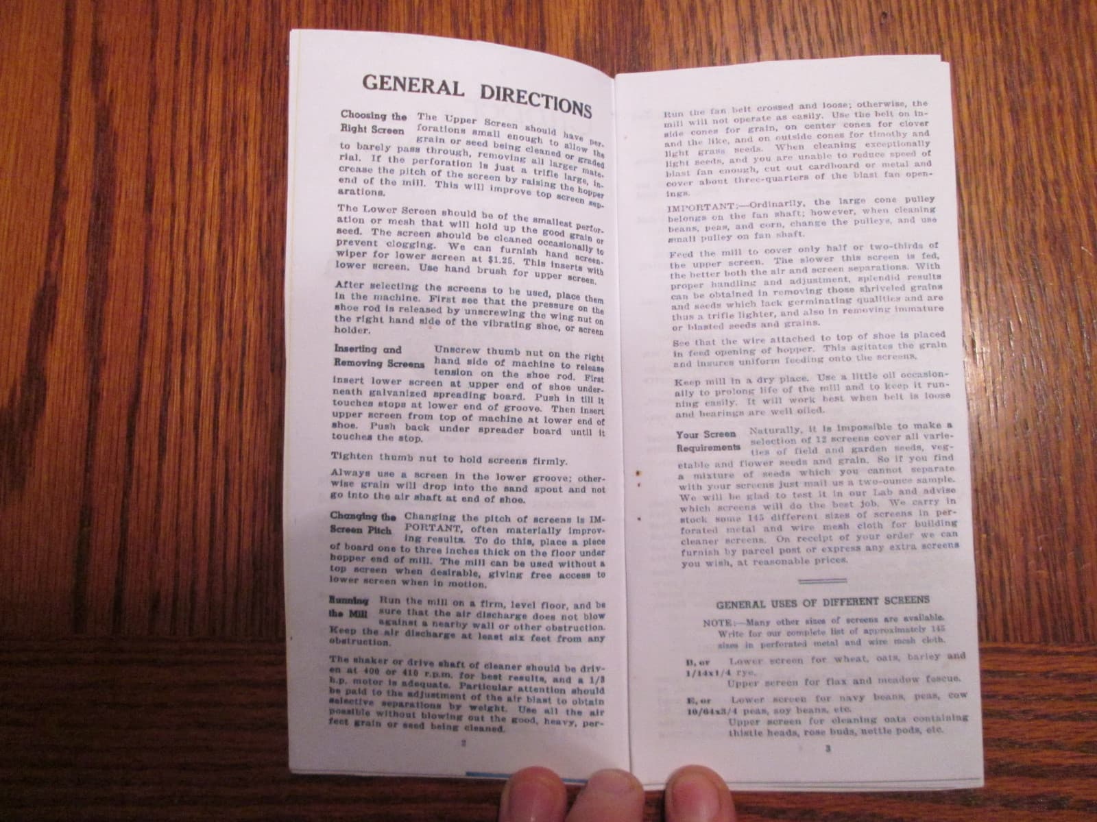 Clipper 2B Seed and Grain Cleaner Manual 2