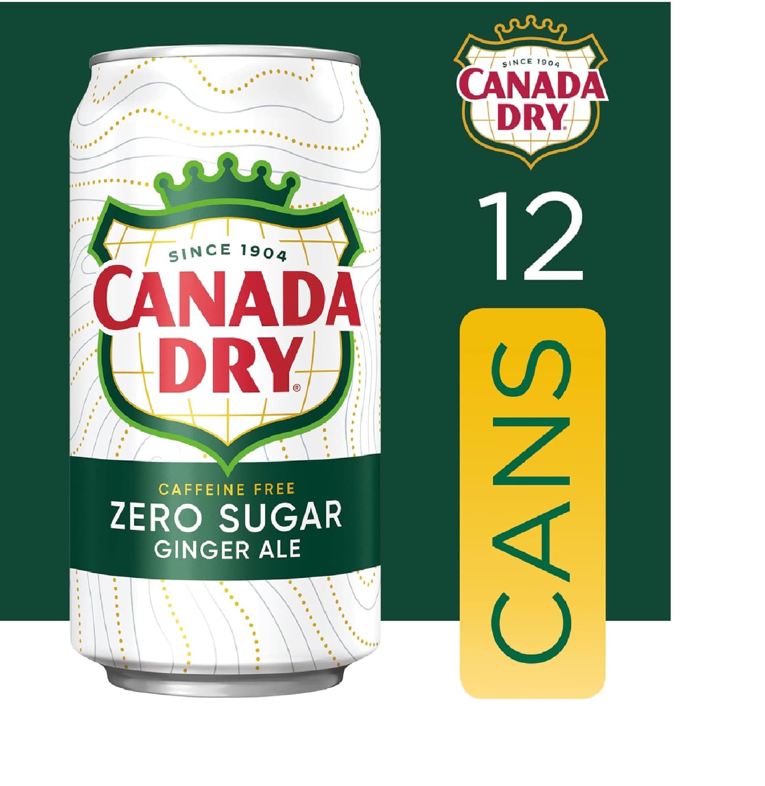 Canada Dry Zero Sugar Ginger Ale Soda, 12 fl oz cans, 12 pack.... 2