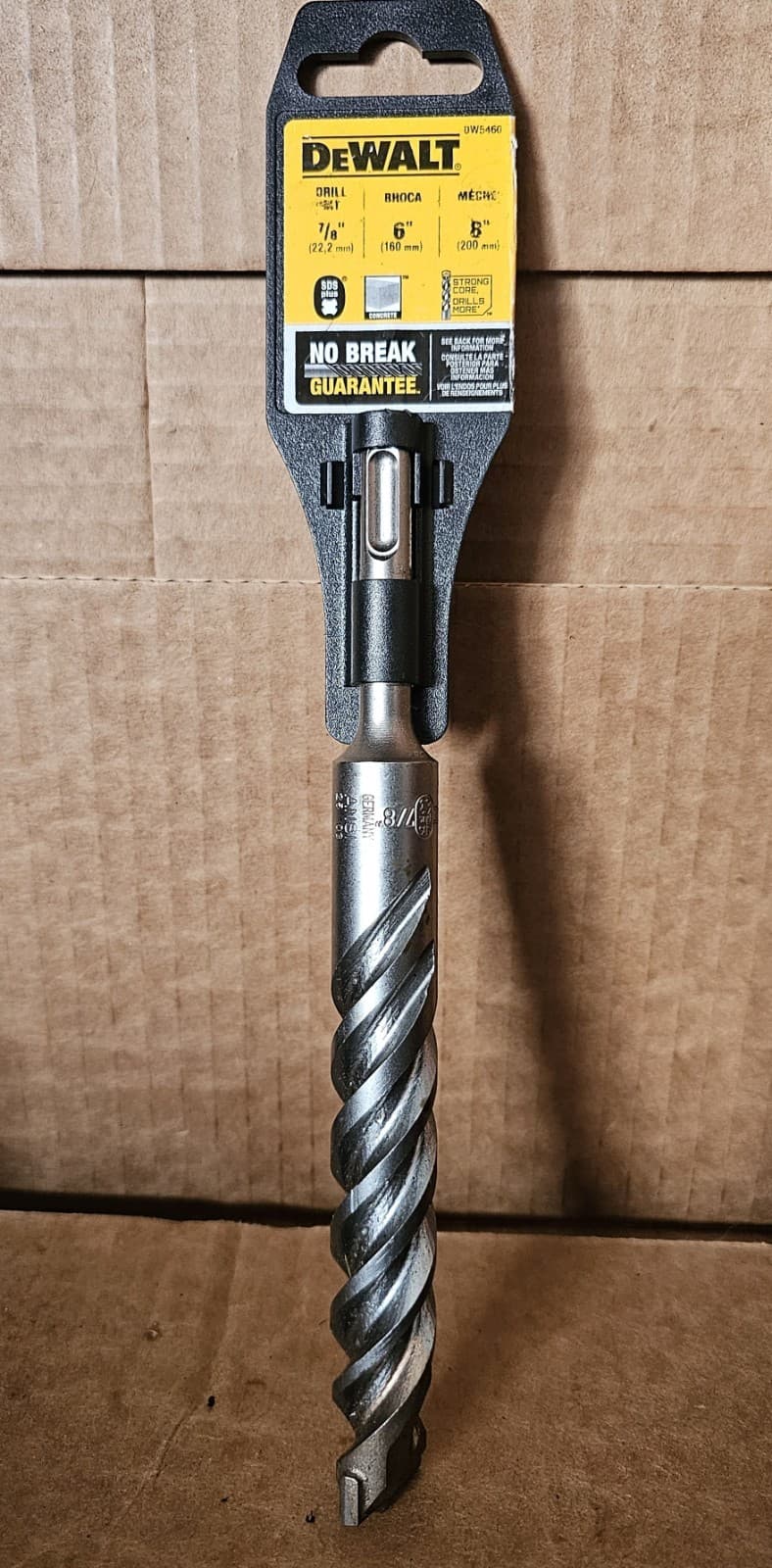 Dewalt DW5460 7/8" x 6" x 8" SDS Plus Rock Carbide Hammer Drill Bit Concrete 3