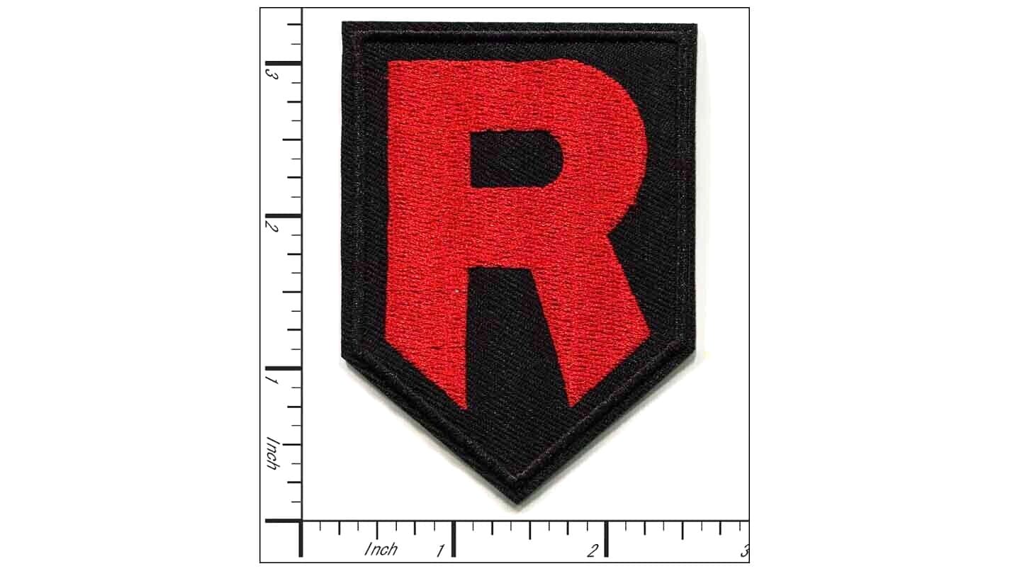 Team Rocket Logo Pokemon Theme Embroidered Iron On Patch Anime Cosplay 2
