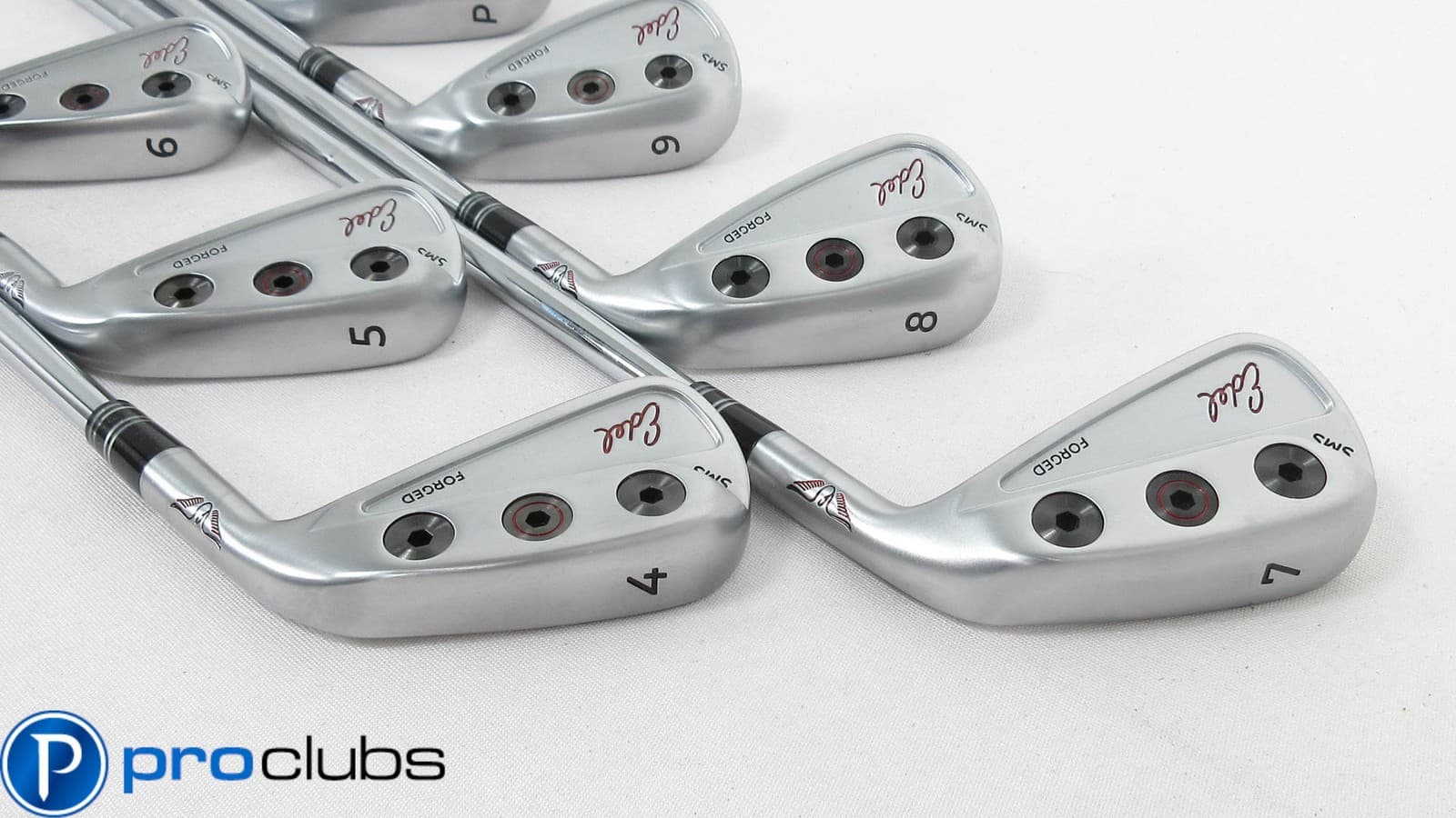 Mint! EDEL SMS FORGED IRONS 4-PW STEEL KBS TOUR 130 X-FLEX -IN BOX- #397443 2