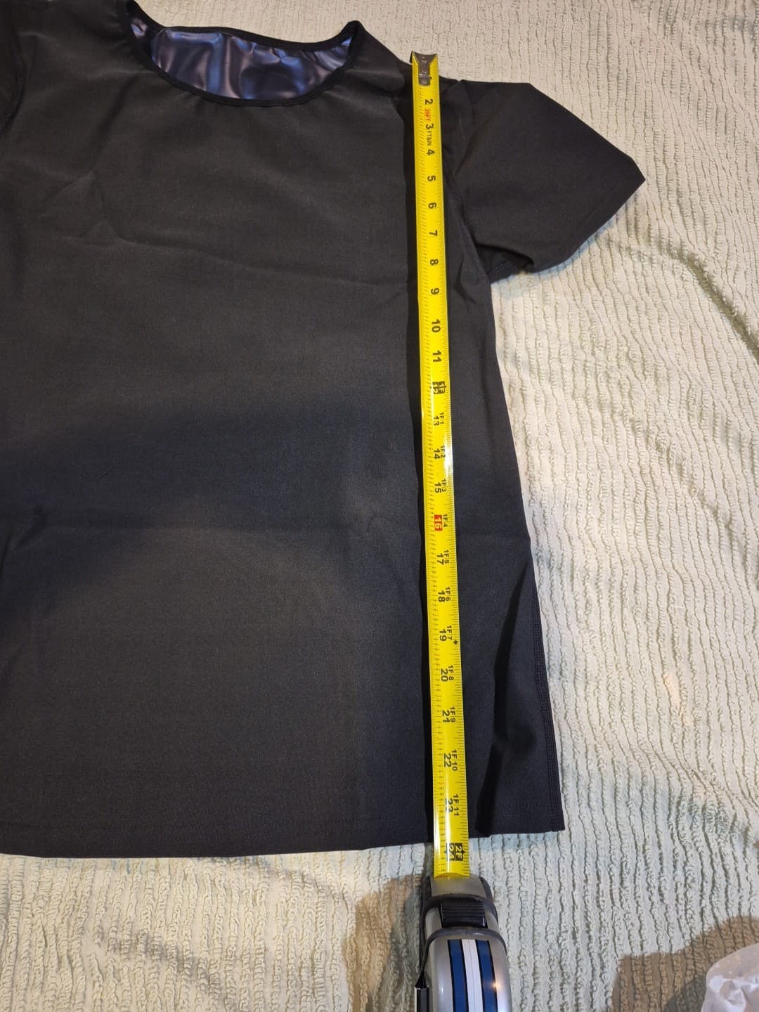 Men’s Sauna Sweat Shirt Black Small, Fitness, Workout, Short Sleeve 5