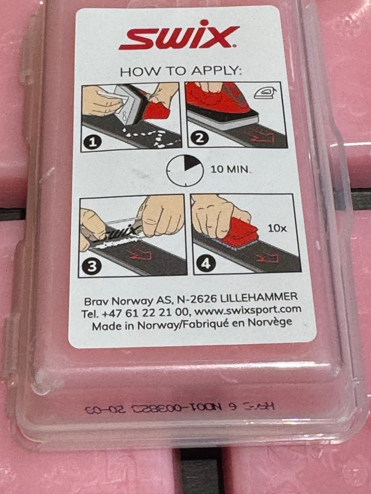 LOT 5 pcs SWIX Pro High Speed 8 HS8 RED WAX Ski Snowboard 60g EACH / 300g total 5