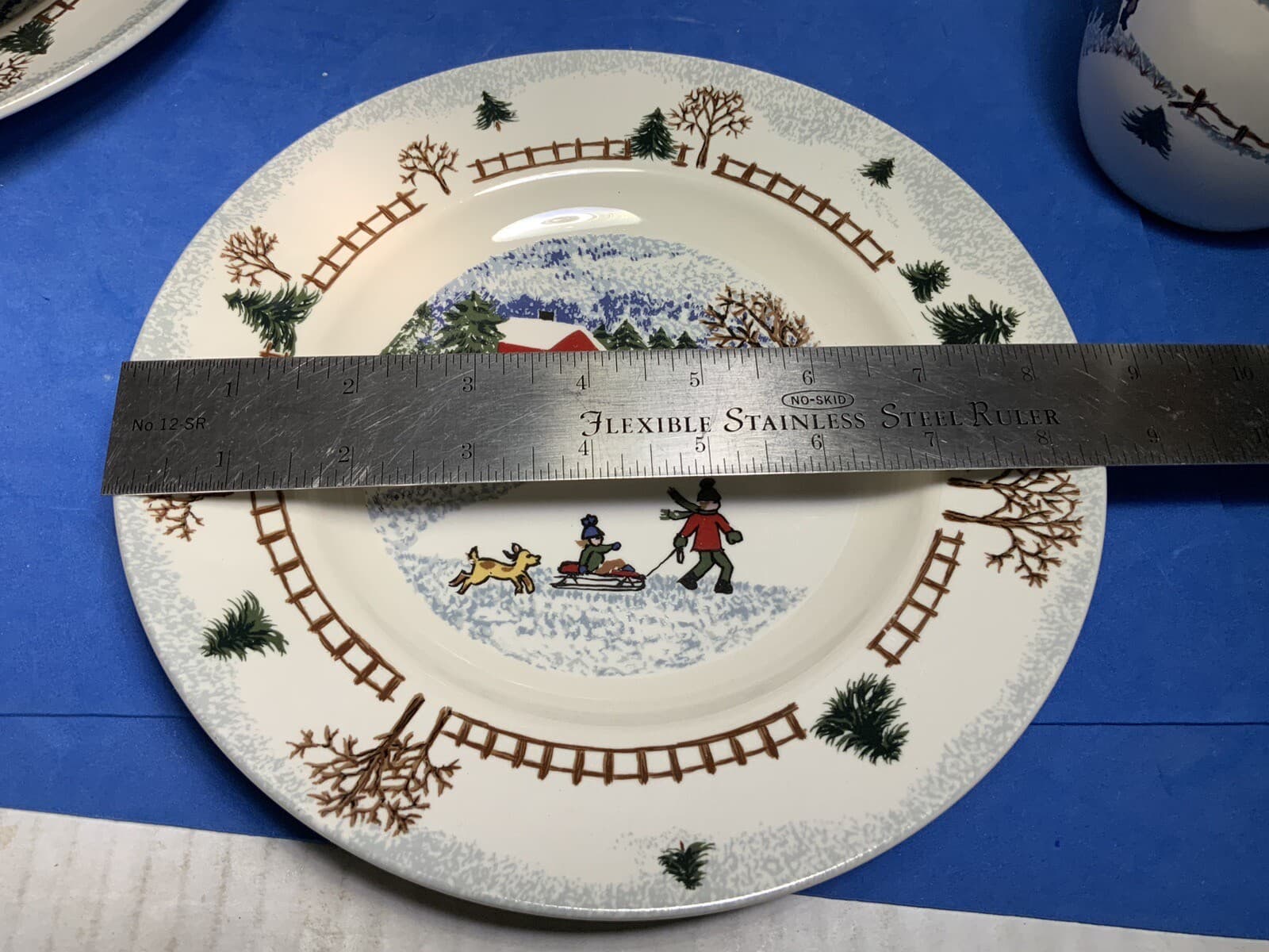 Folkcraft Stoneware Winterside 4 Piece Set 5