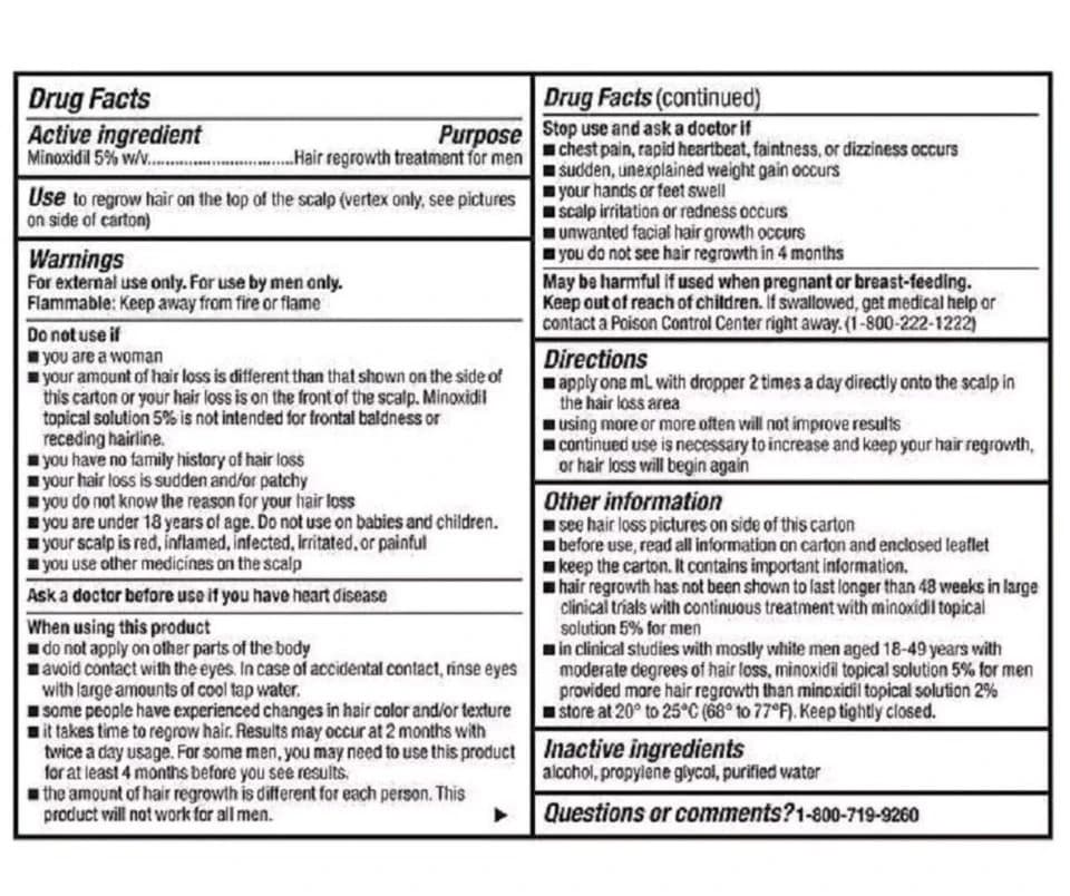 Kirkland Minoxidil 5% Extra Strength Men 6 Month Supply Hair Regrowth Solution 4