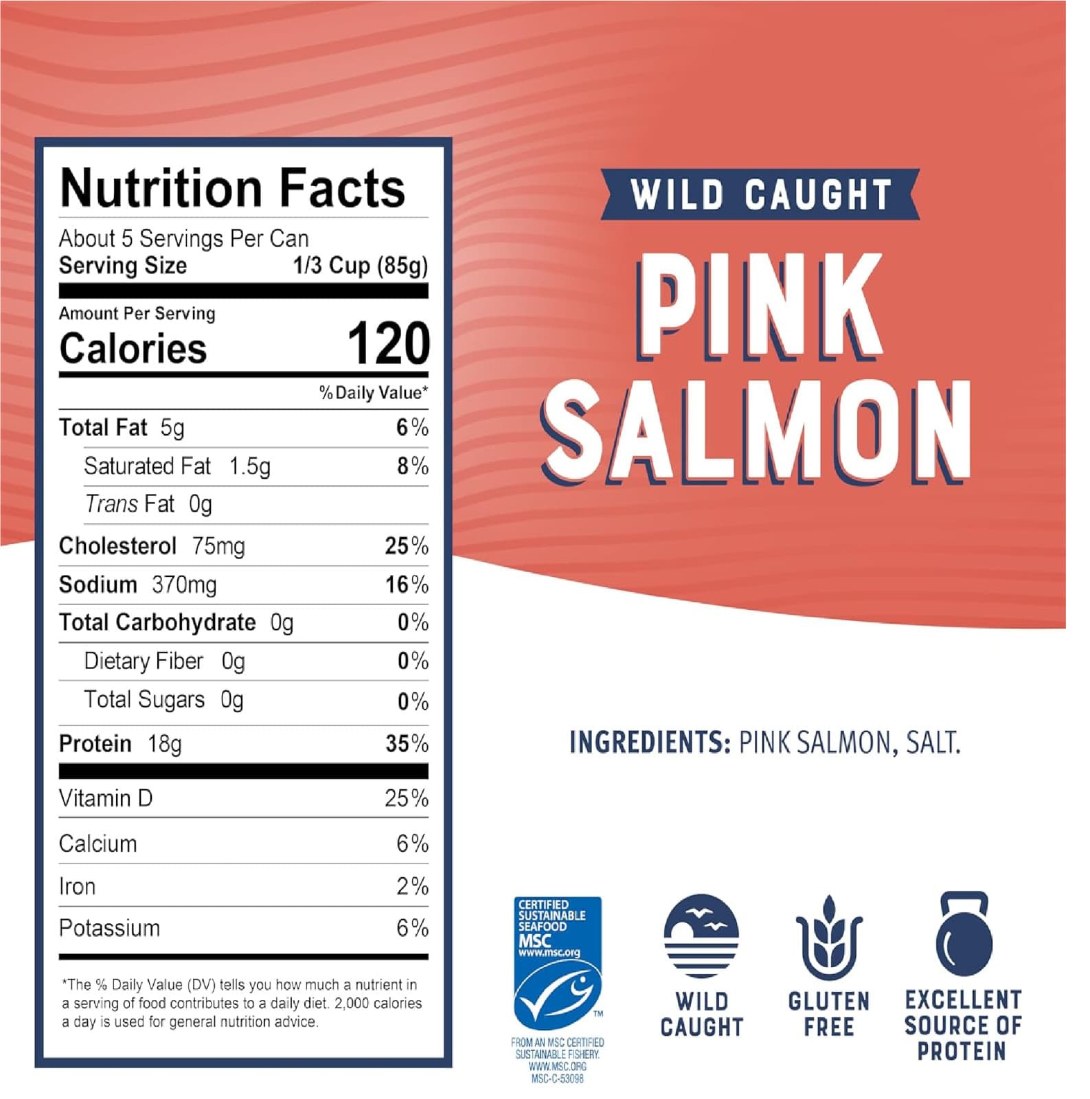 Bumble Bee Canned Pink Salmon, 14.75 oz Can - Premium Wild Caught Salmon with Sk 3