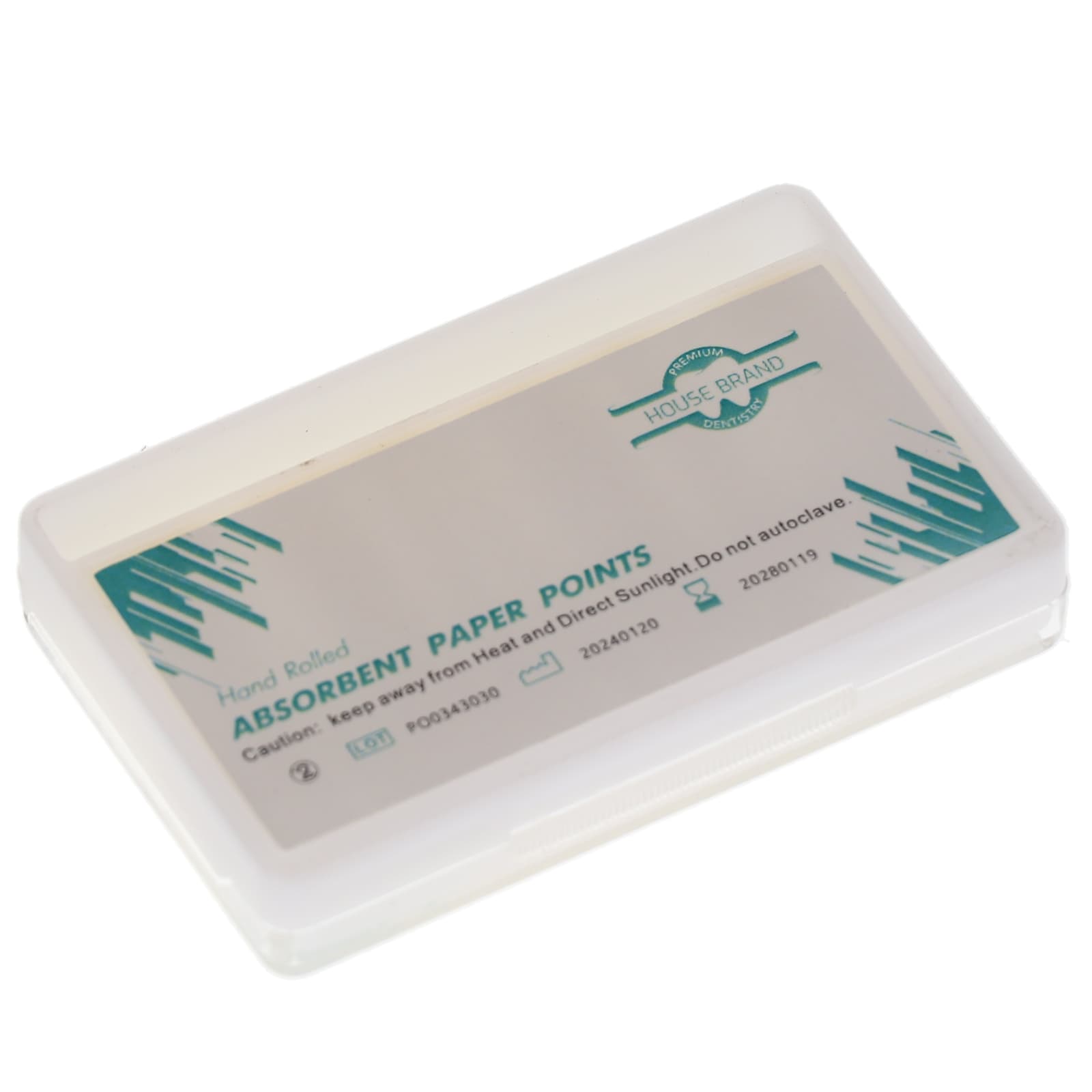 House Brand Dentistry 400703 HSB Absorbent Paper Points .04 Taper #20 60/Pk 4