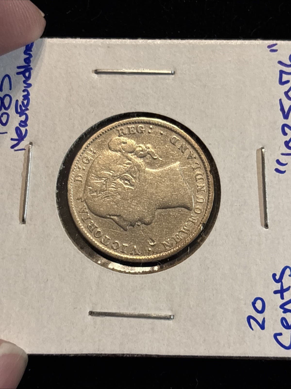 1885 Newfoundland 20 Cent Circulated “1025076” 6