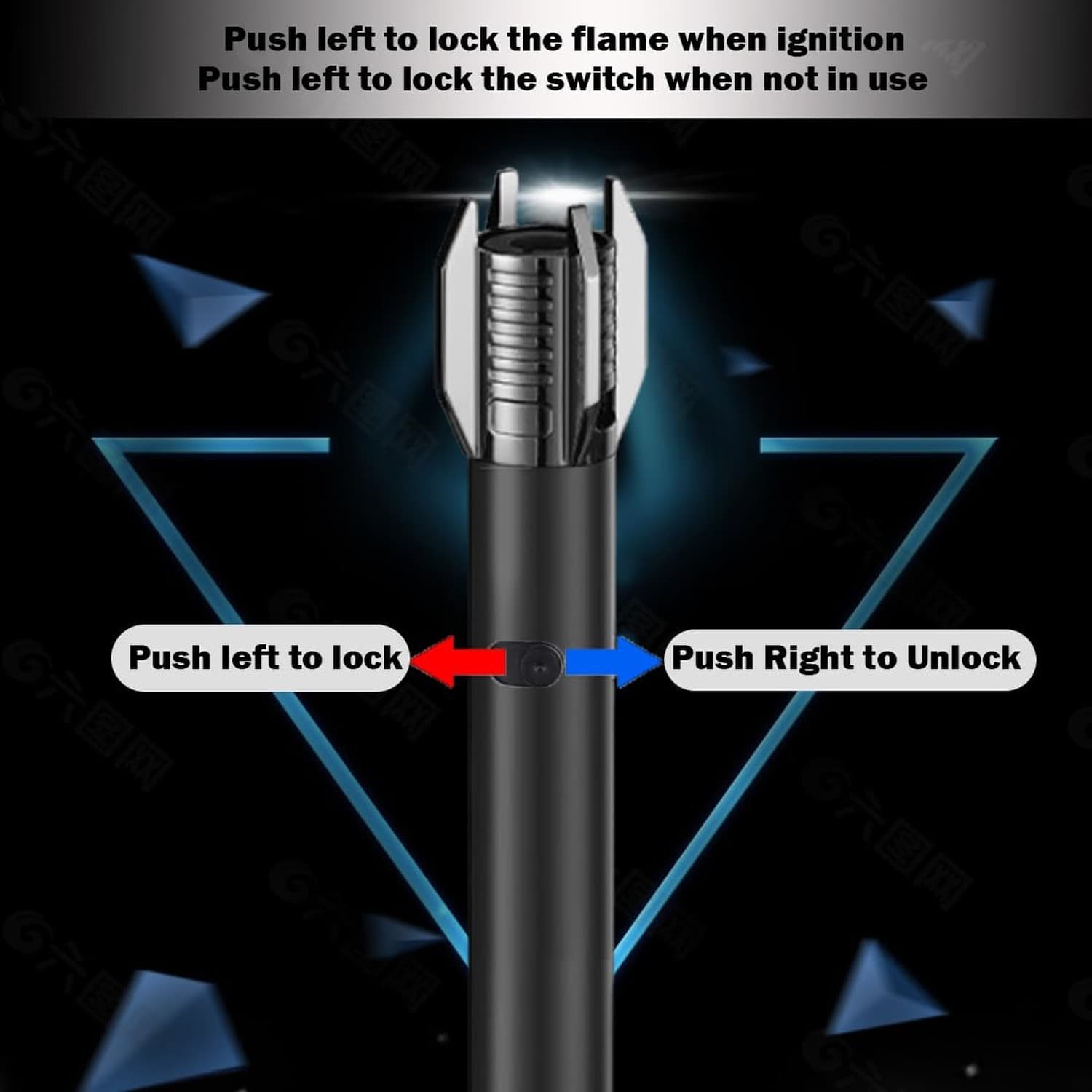 Lightsaber Lighter, Bright Fire Lighter, Butane Torch Lighters with Safety Lo... 3