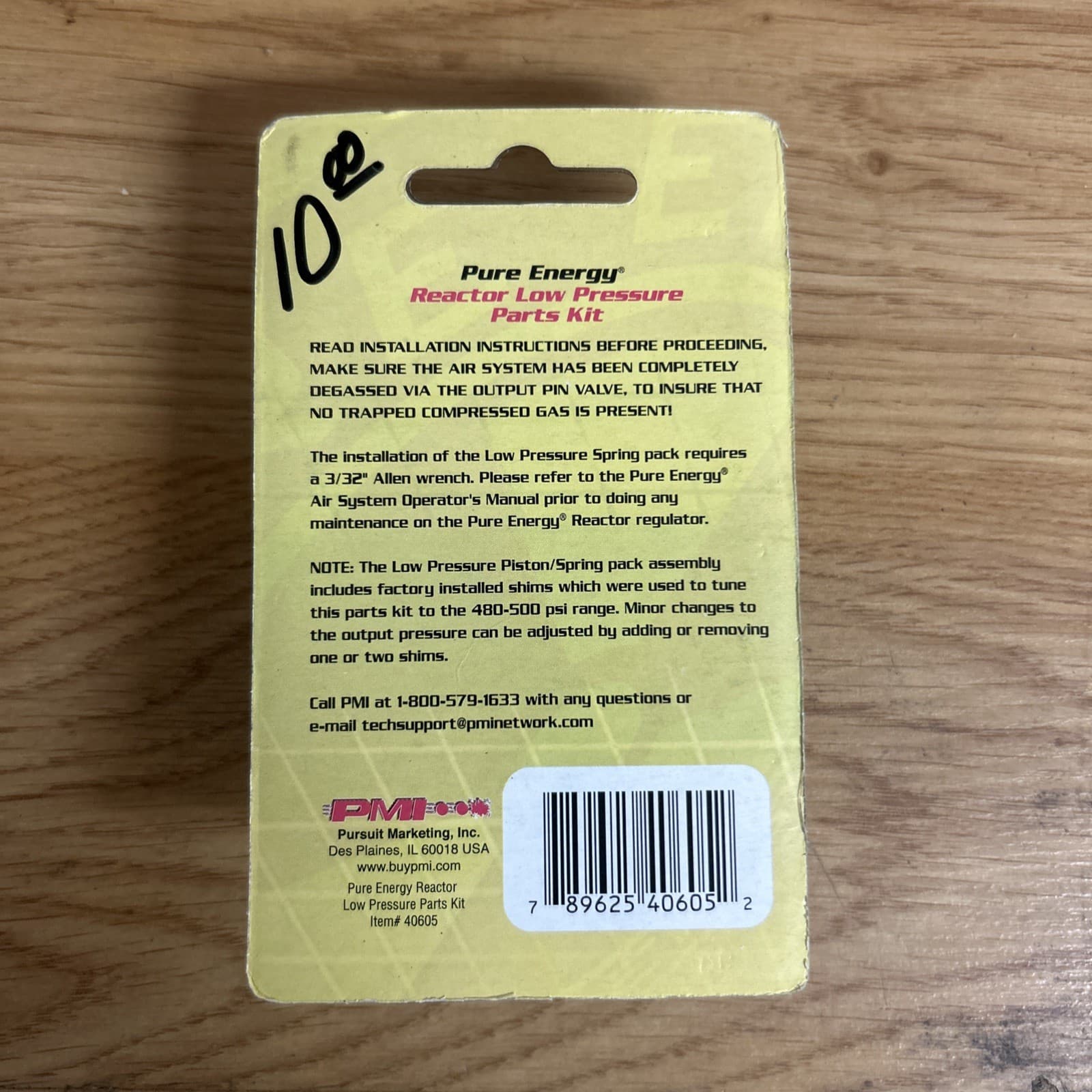 Pure Energy Reactor Low Pressure Paintball HPA Shim Kit Lot 480-500 PSI  2