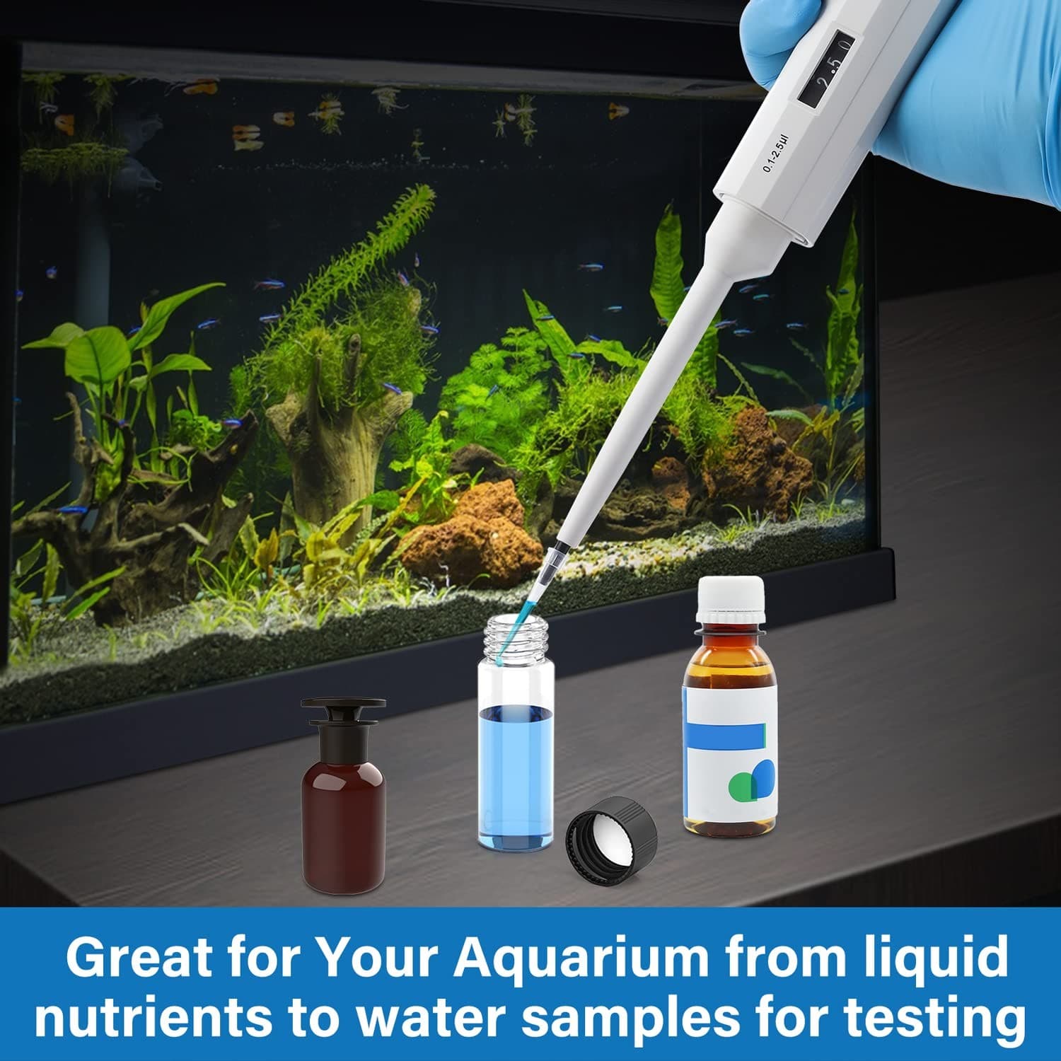 FOUR E'S SCIENTIFIC Variable Volume Single Channel Pipettors, 0.1-2.5uL  4