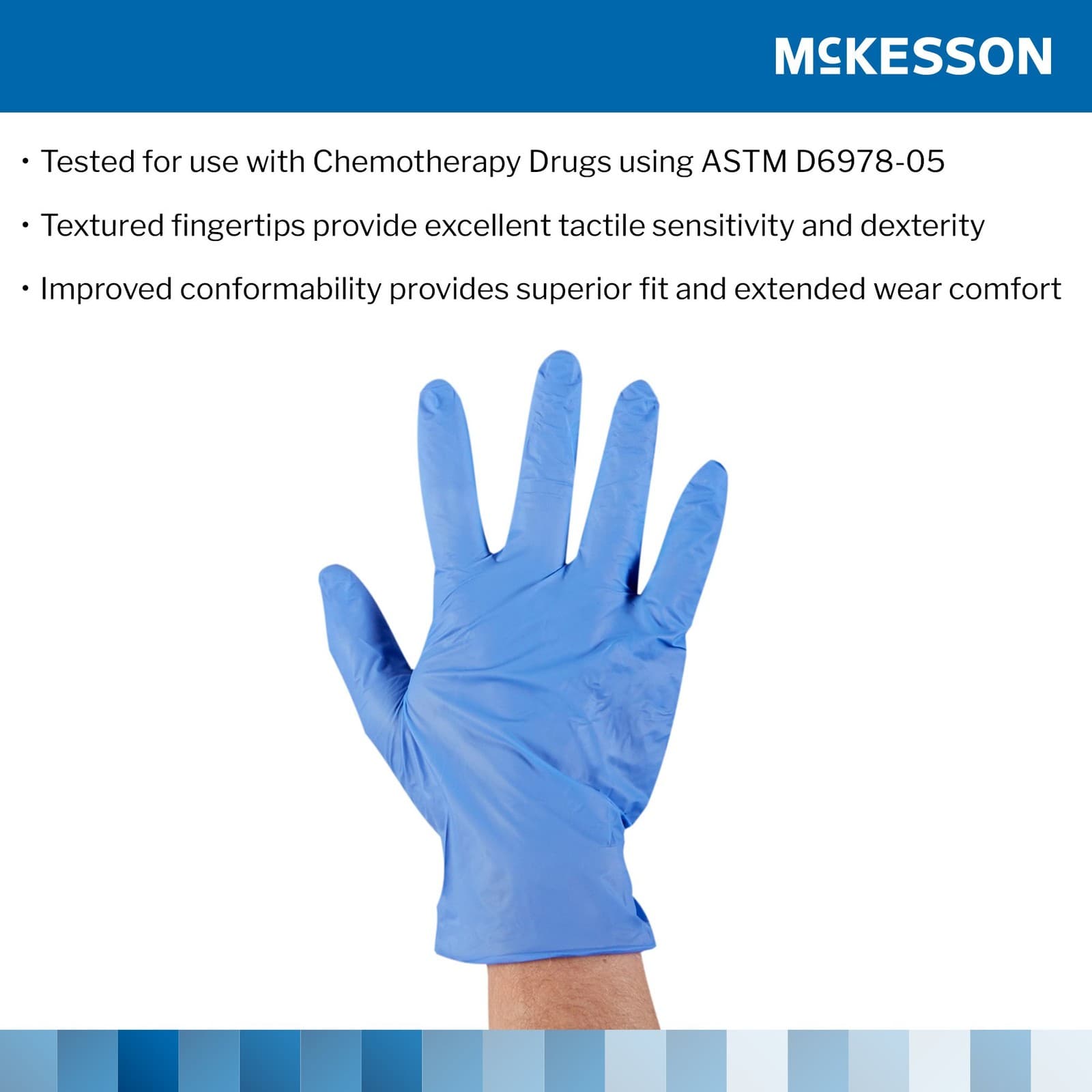 McKesson Confiderm Nitrile Exam Glove -  200 per Box 4