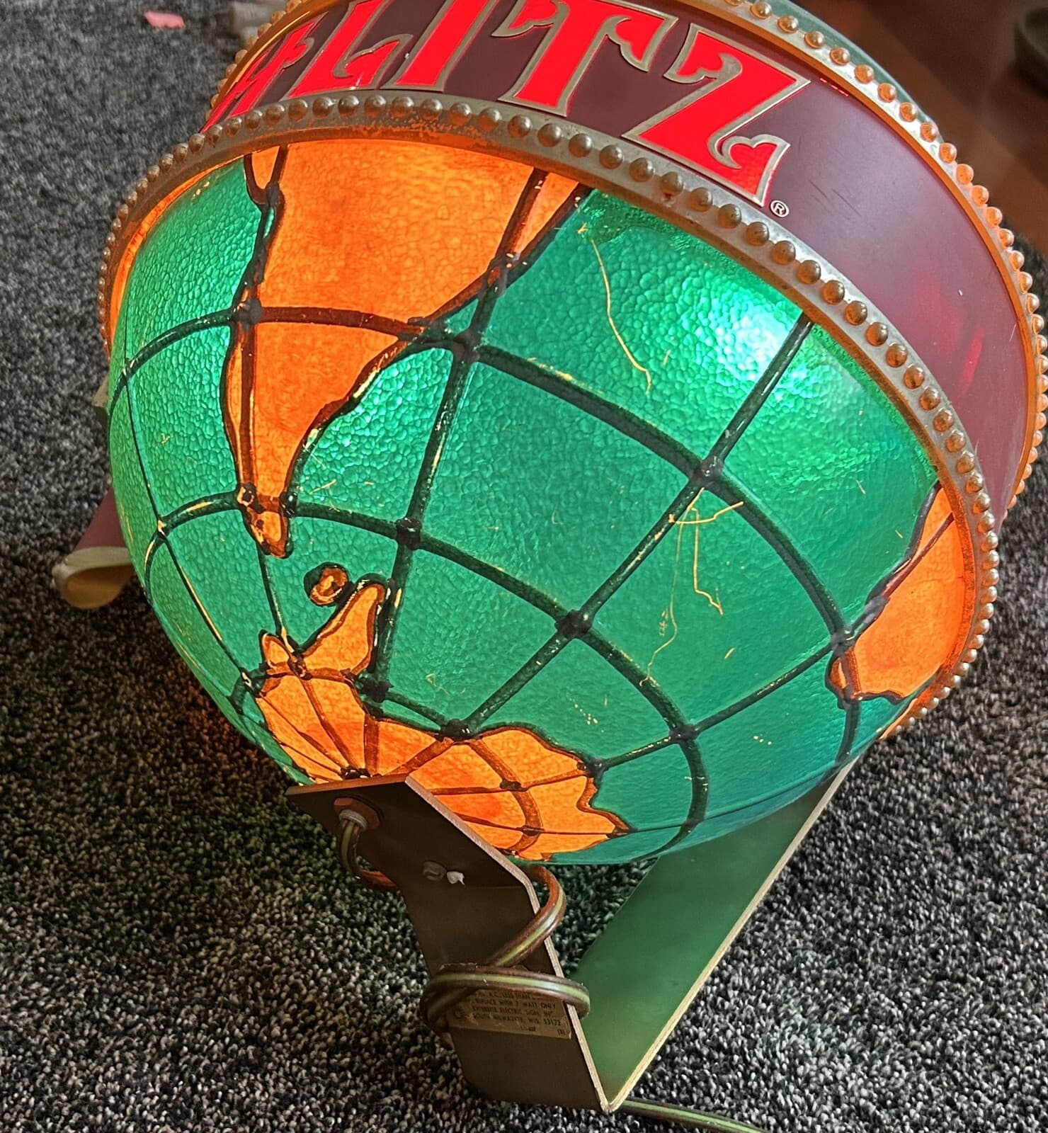 SCHLITZ BEER Lighted Motion Globe Sign Schlitz Globe Working 3