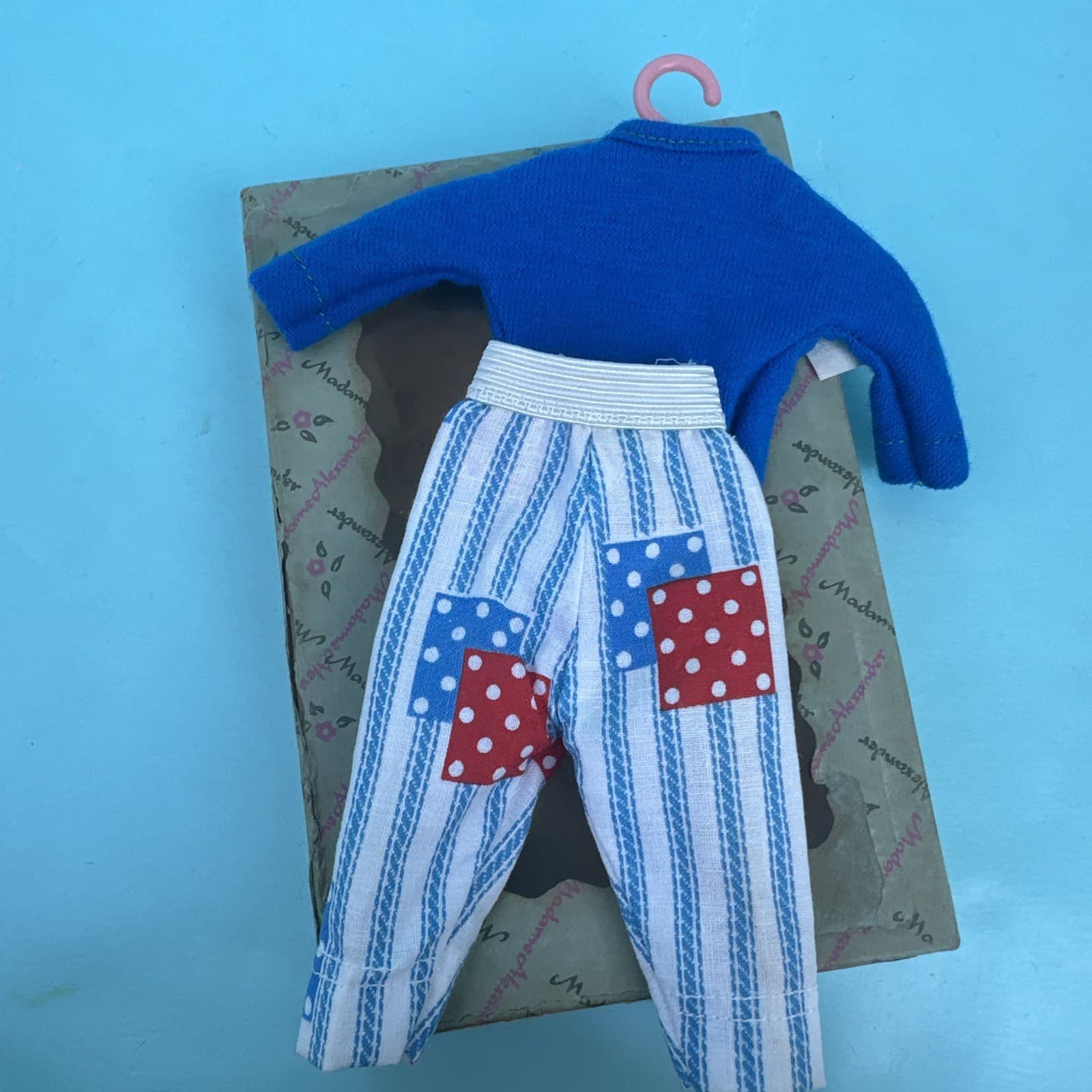 9" Cissette Madame Alexander Doll 1950s Pants Tops Patchwork denim 1962 No Doll 5