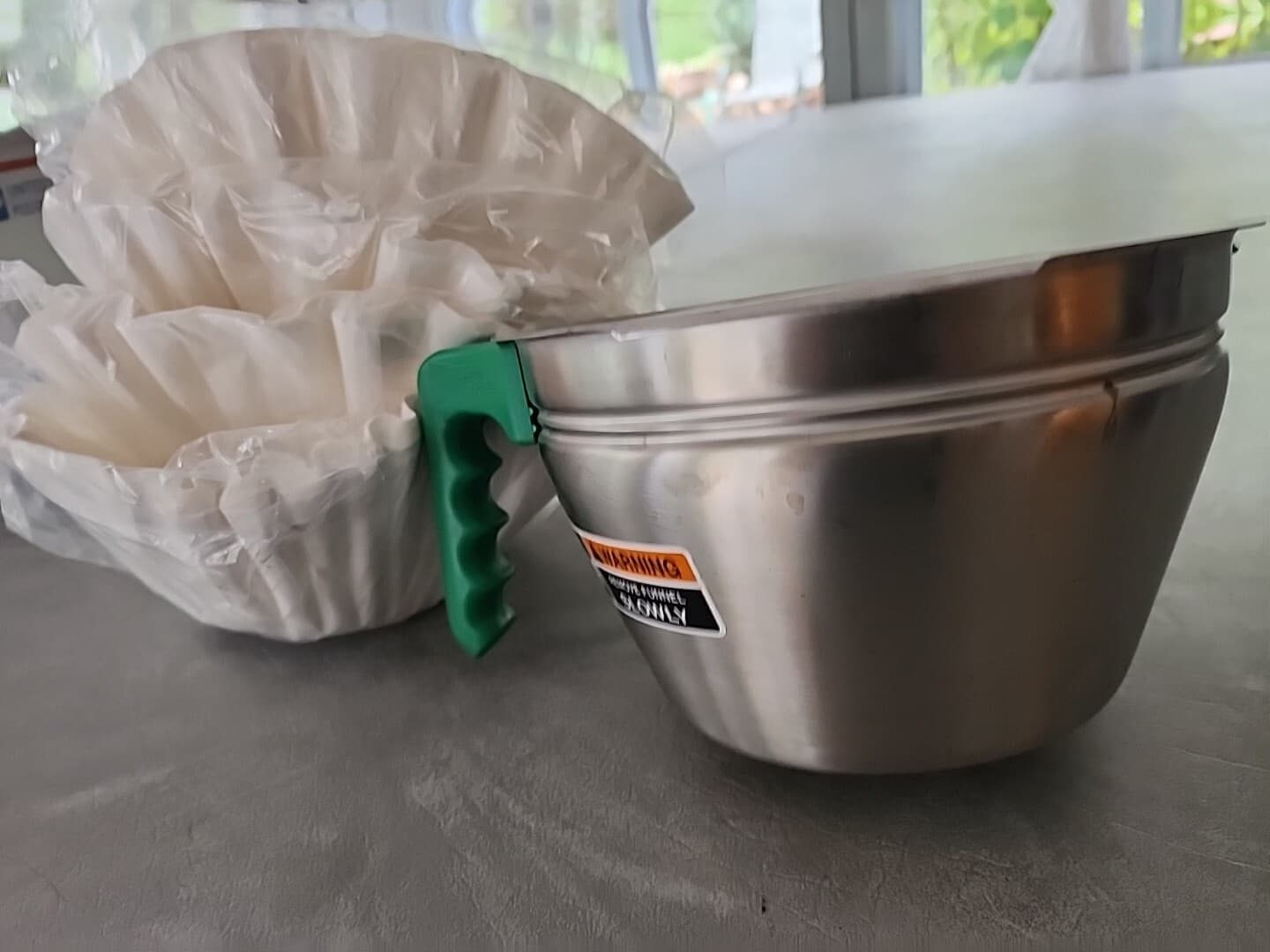 BUNN 32643 filter smart funnel Coffee, Tea Brewer w/4 Pks filters, Green handle  2