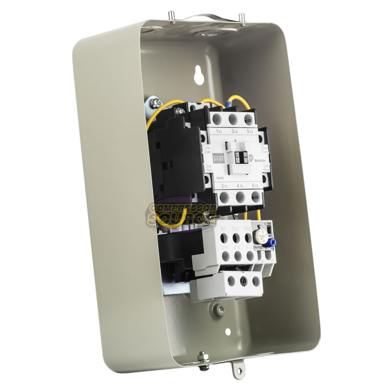 Magnetic Motor Starter 7.5 HP Single Phase 40 Amp Compressor Control 3