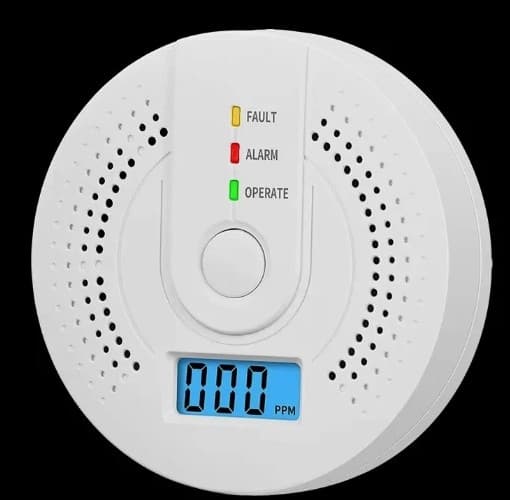 Carbon Monoxide Warning Alarm Sensor LED Digital Battery | Powered 6