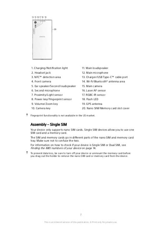 Sony Xperia XZ USER GUIDE OWNER'S MANUAL 2