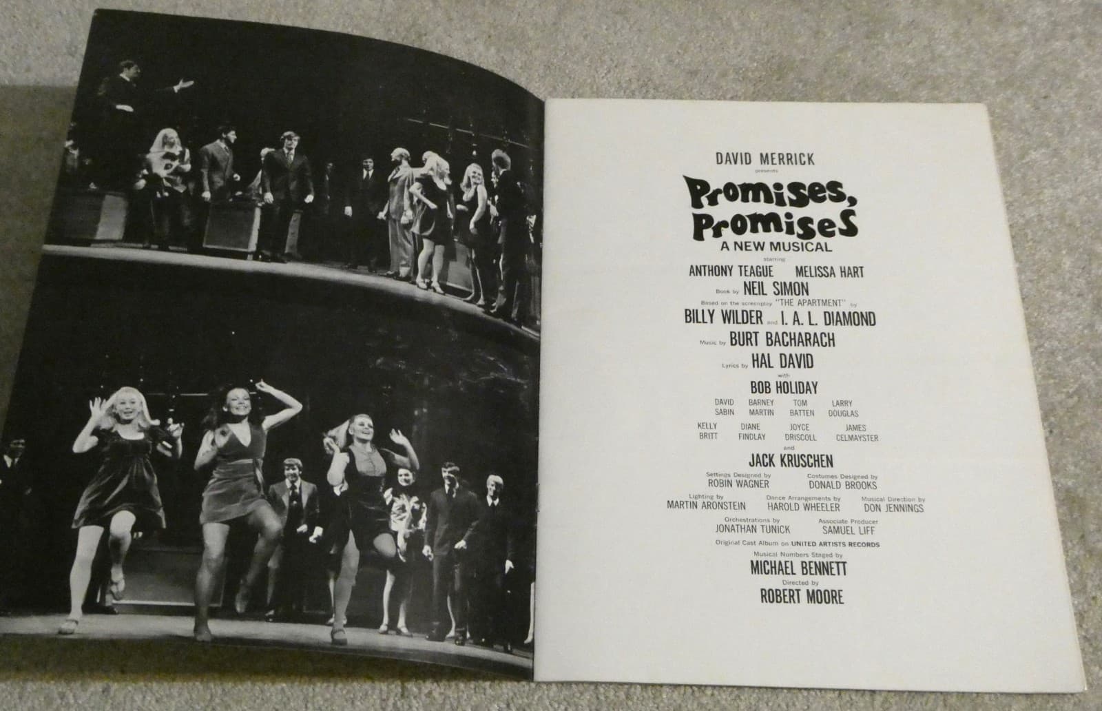 Promises Promises Musical Souvenir Program 1968 Melissa Hart Bacharach Hal David 2