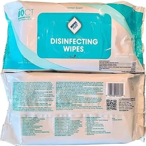 WipesPlus Disinfecting Wipes-960 Total Industrial Strength Wipes-12 Packs of 80 4