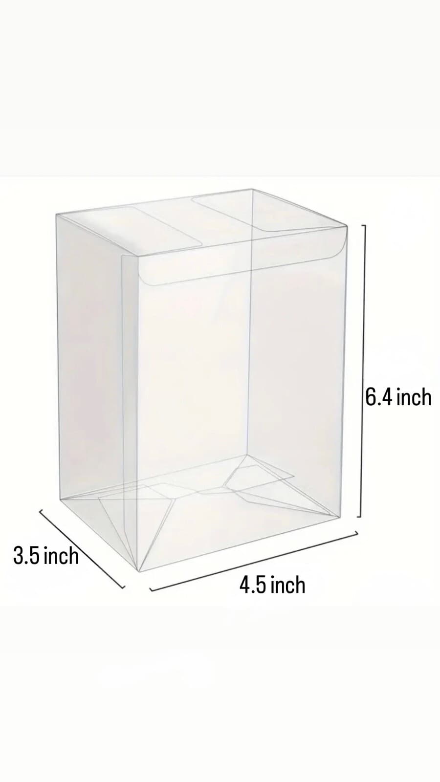 Pop Protector Case for Funko 4" Vinyl Box Crystal Clear .37mm Case Lot of 2-100 3