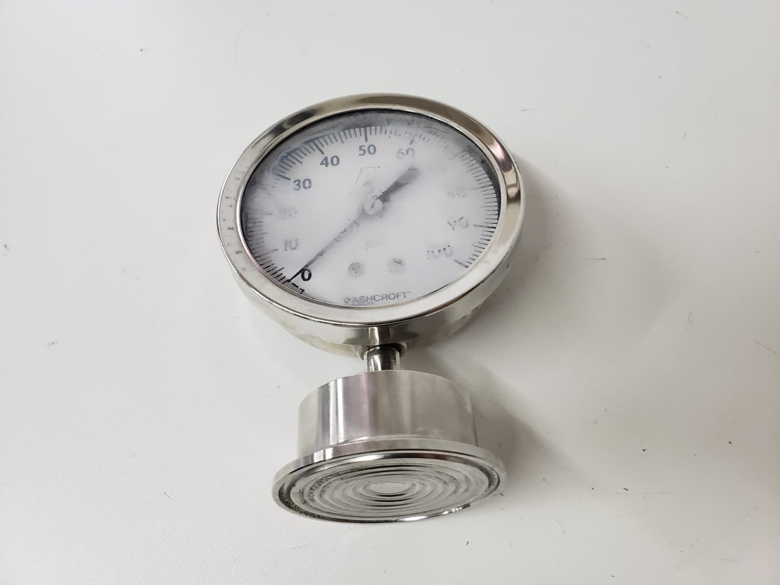 A3 Ashcroft 74-00 Gauge 0-100 PSI 316 Stainless C28