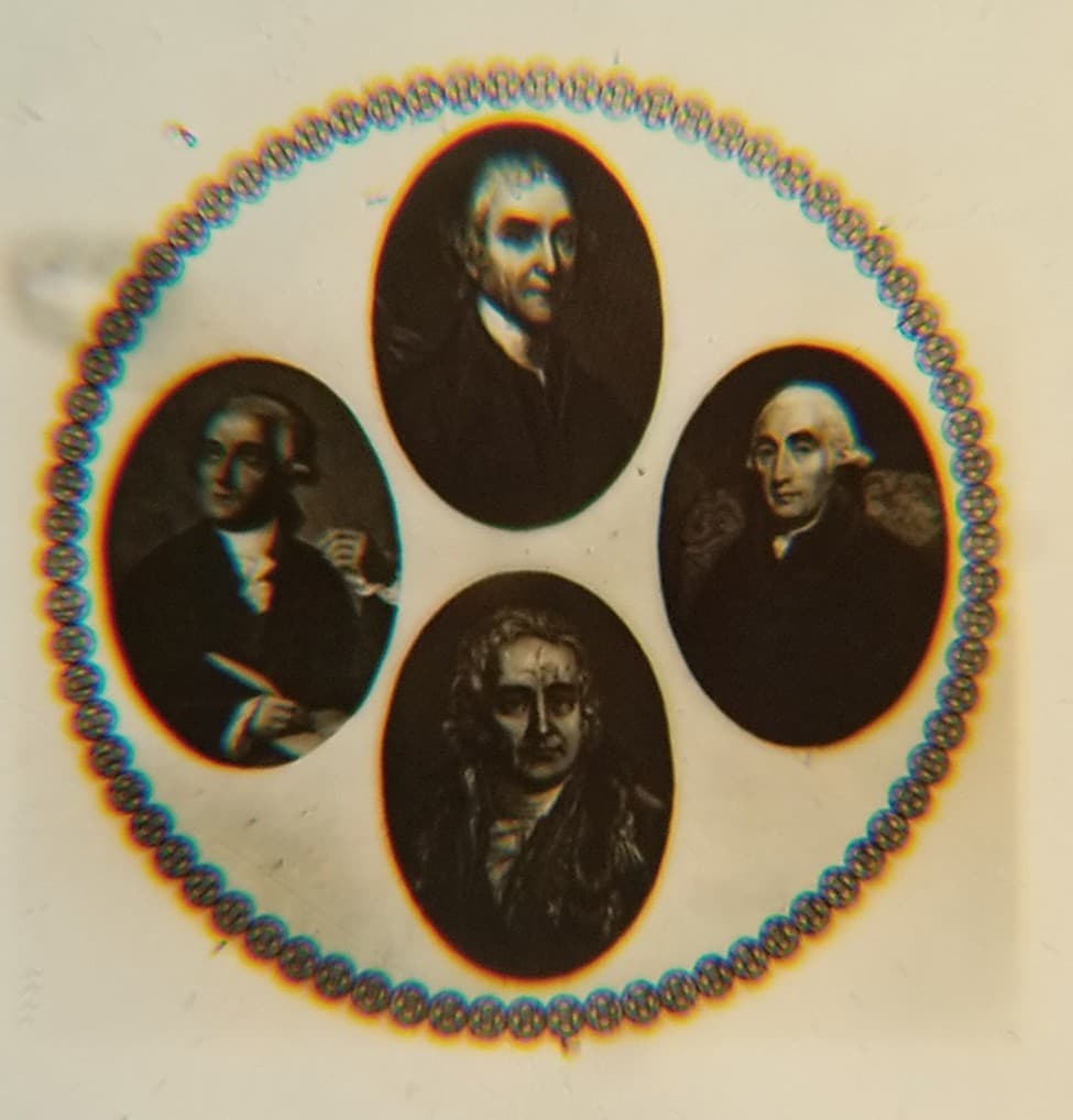 Portrait of Chemists by Dancer Microphotograph Microscope Slide