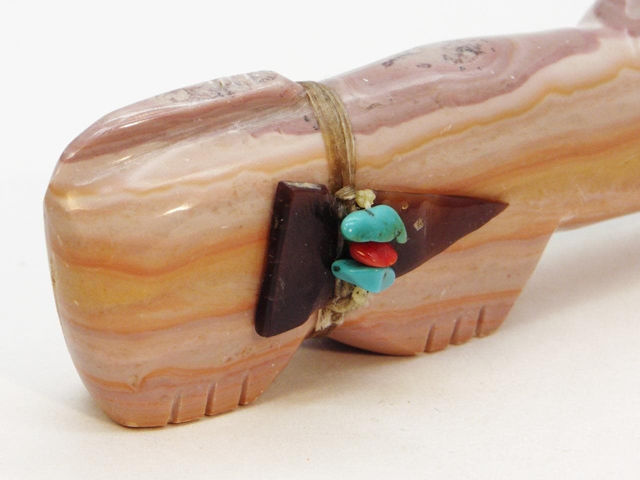 RARE SIGNED ~ MT LION Cougar Fetish by LENA BOONE (d) Zuni Pueblo Indian Carving 4