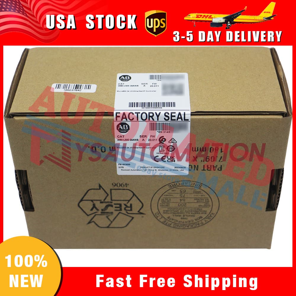 Allen Bradley 2080-L50E-24AWB Micro850 24 I/O EtherNet/IP Controller Sealed NEW