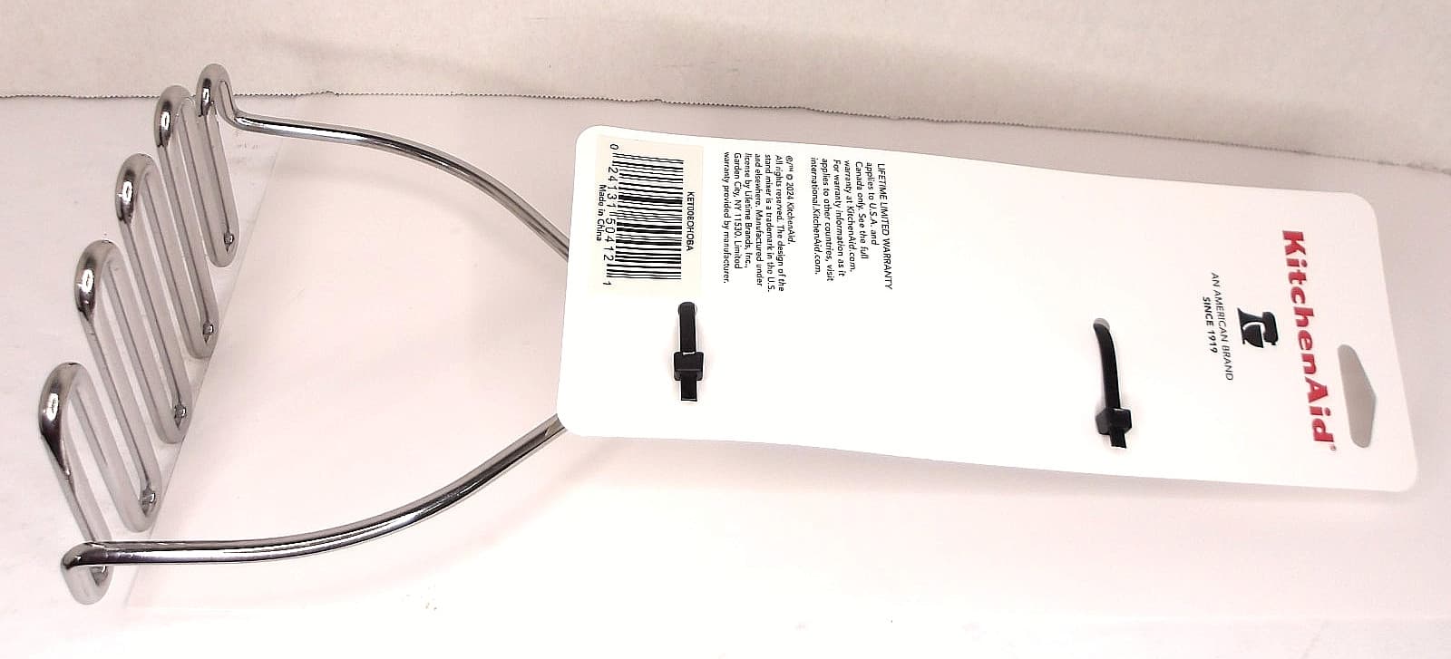 KitchenAid Masher, Soft Grip, Black, 10 in 4