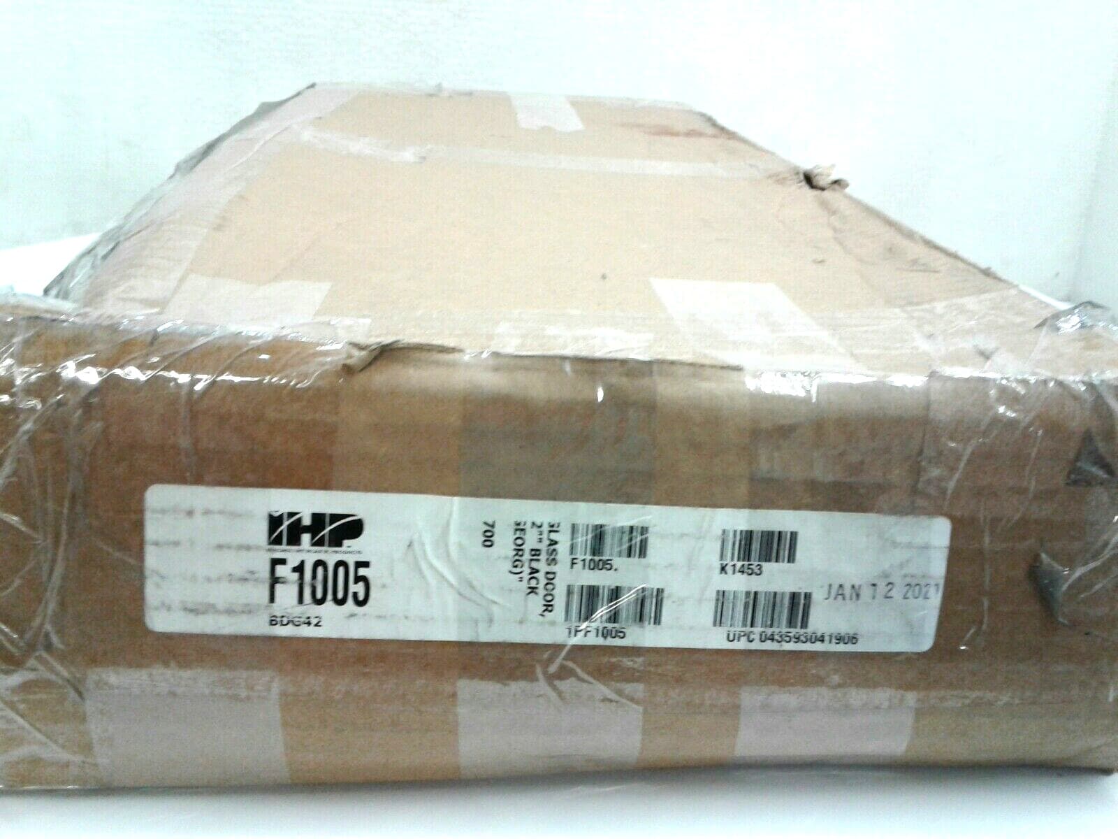 IHP F1005 Superior BDG42 42" Glass Bi-Fold Doors 2" Black George W/Track & Rail 4